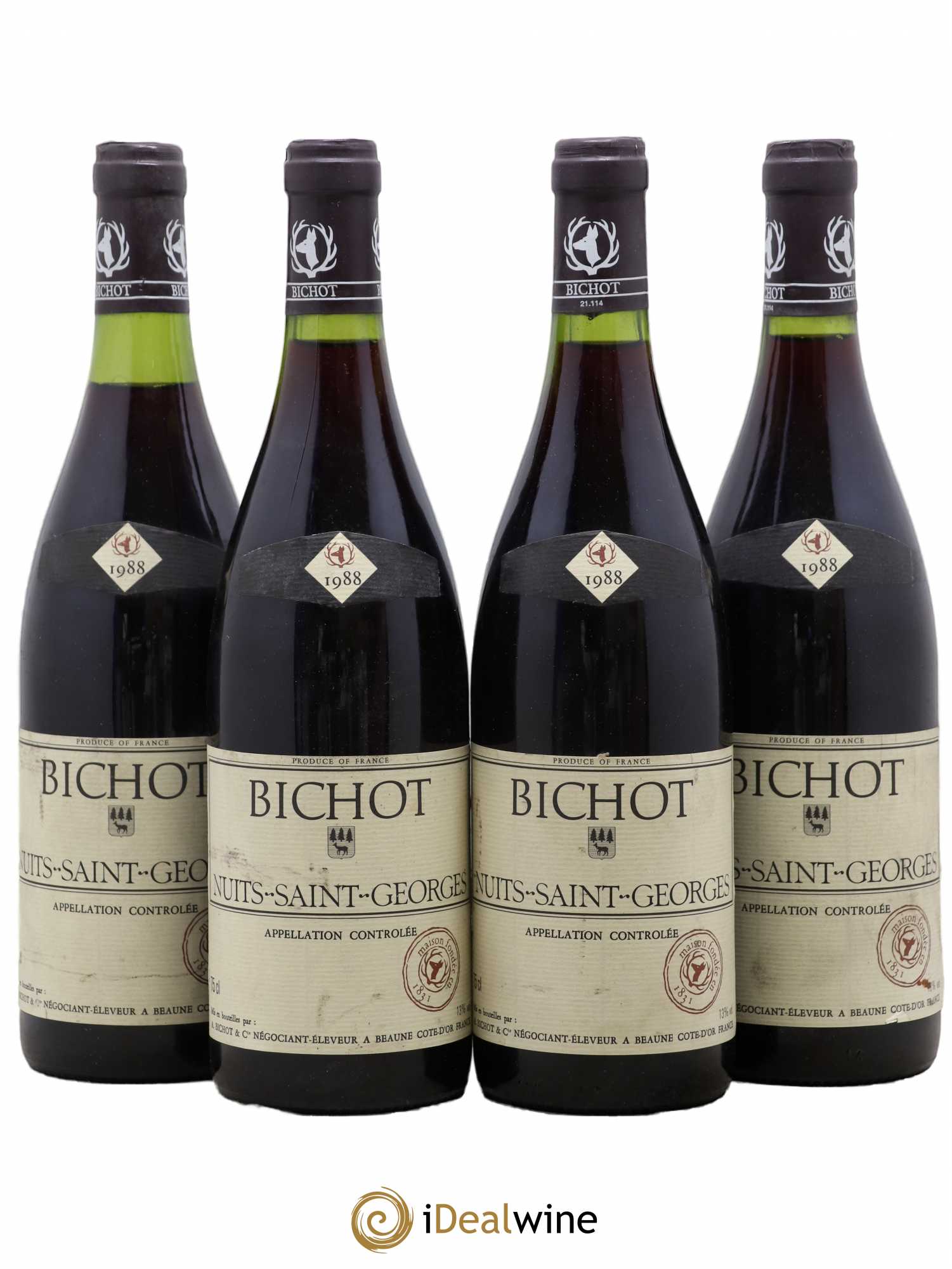 Nuits-Saint-Georges Albert Bichot 1988 - Lot de 4 bouteilles - 0