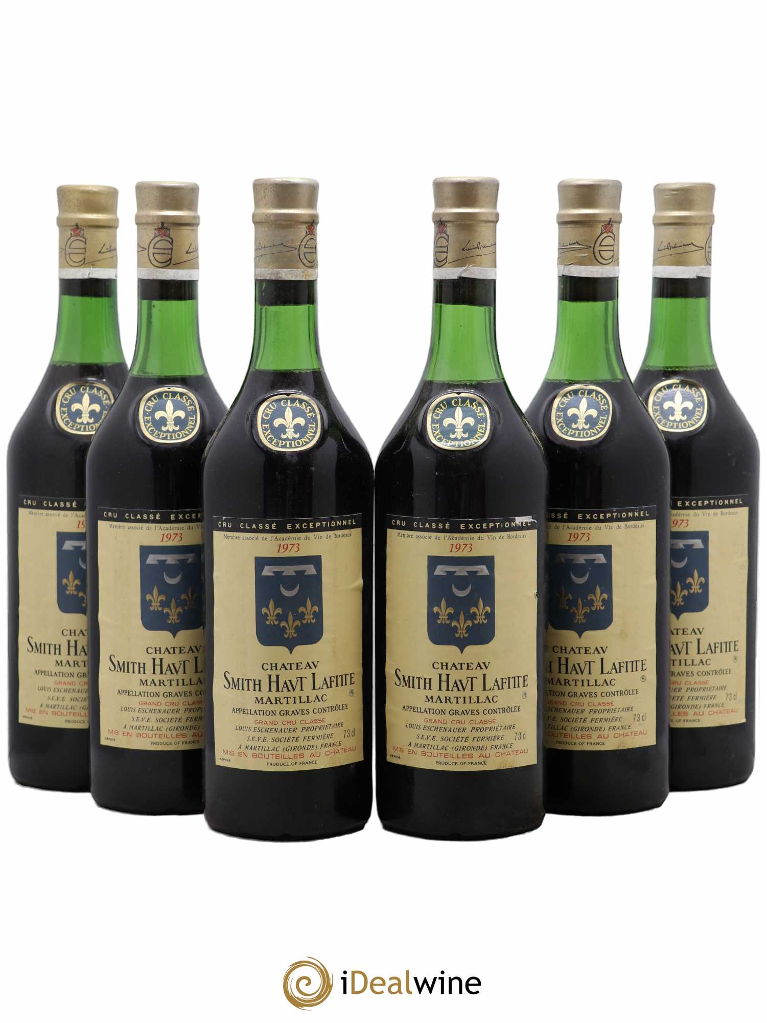 Château Smith Haut Lafitte Cru Classé de Graves 1973 - Lot de 6 bouteilles - 0