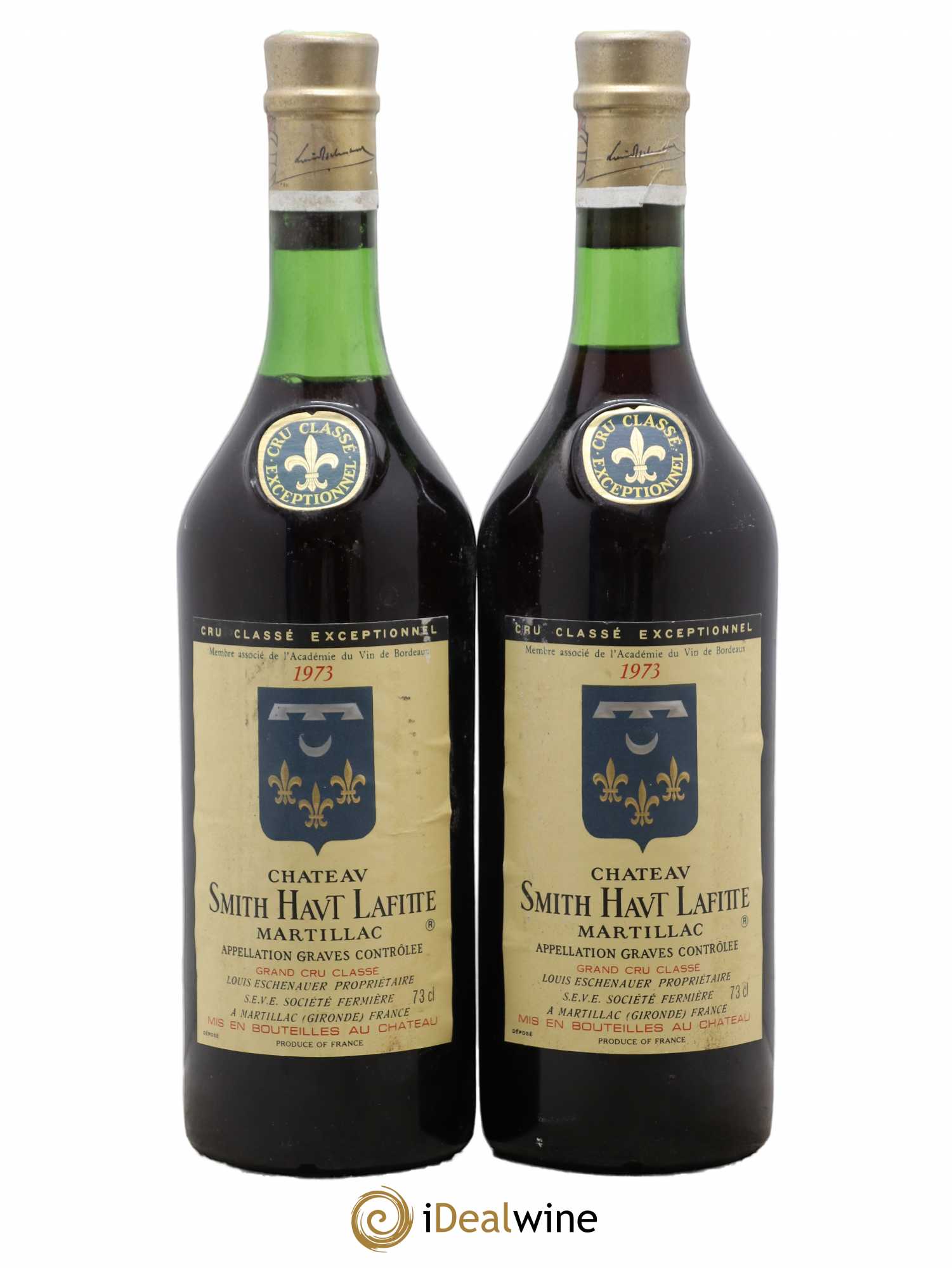 Château Smith Haut Lafitte Cru Classé de Graves 1973 - Lot de 2 bouteilles - 0