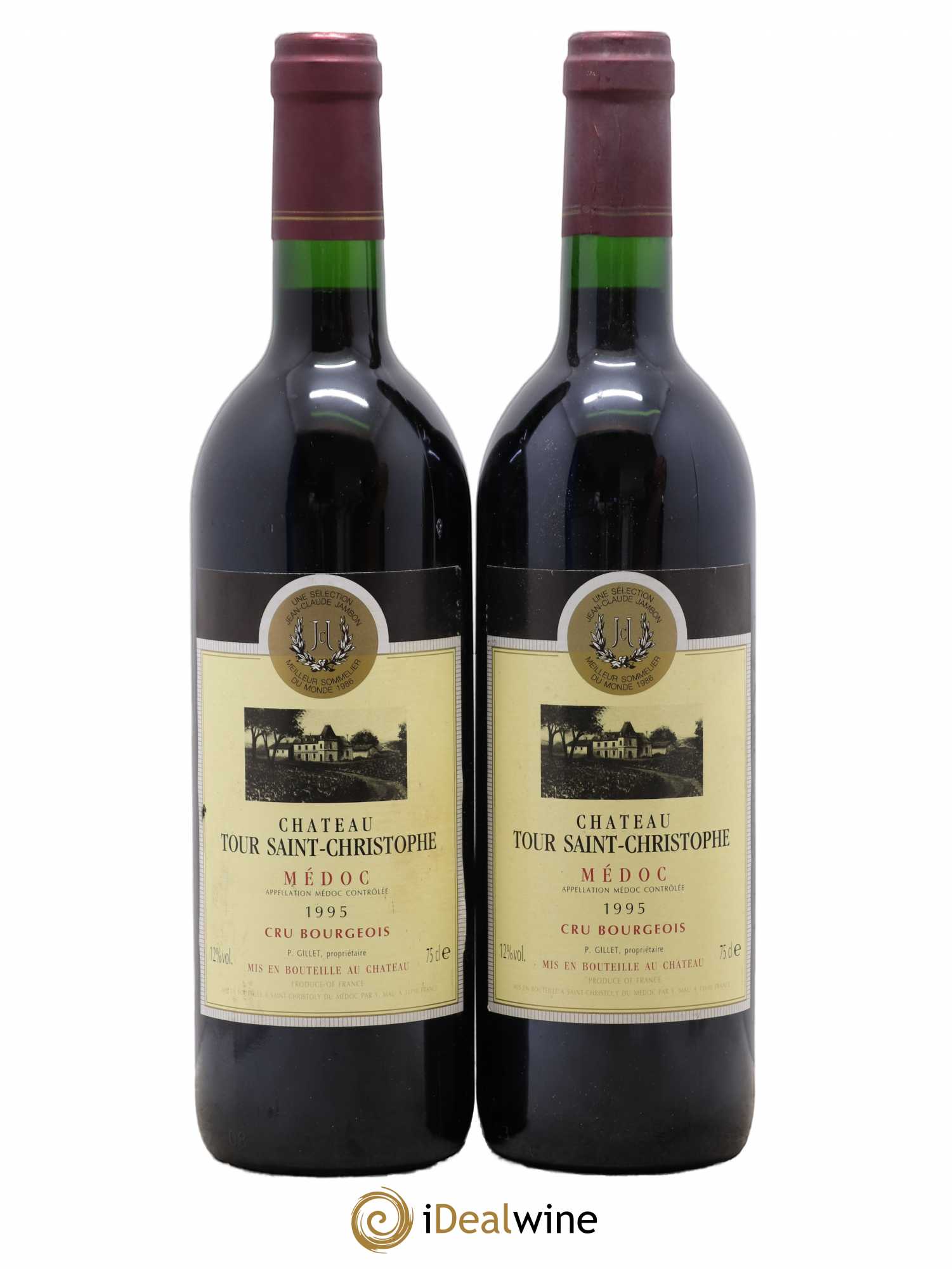 Saint-Émilion Grand Cru Château Tour Saint-Christophe 1995 - Posten von 2 Flaschen - 0