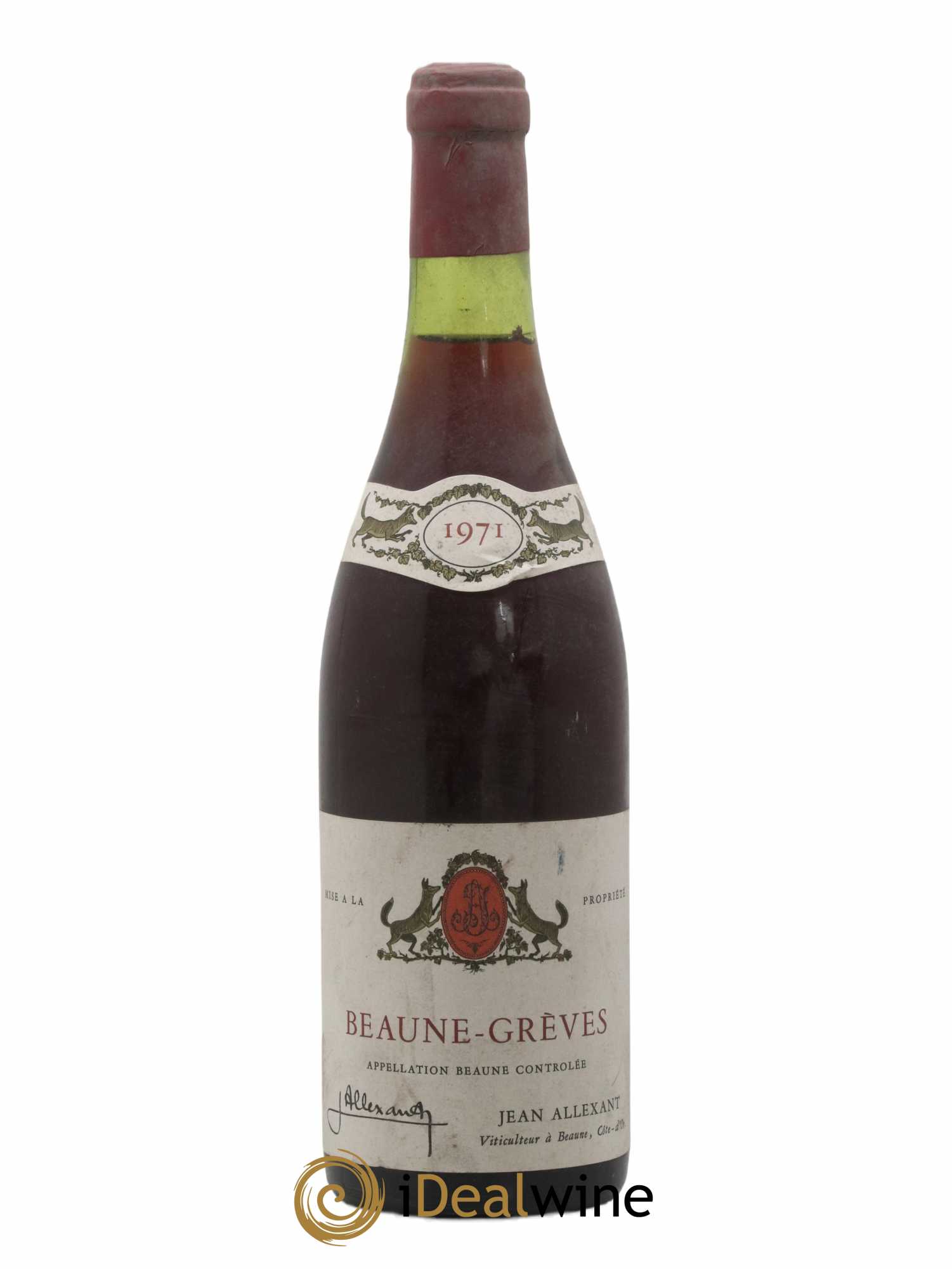 Beaune 1er Cru Grèves du domaine Jean Allexant 1971 - Posten von 1 Flasche - 0