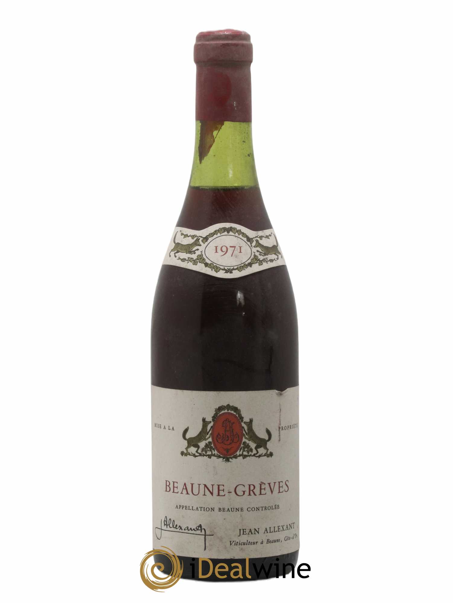 Beaune 1er Cru Grèves du domaine Jean Allexant 1971 - Posten von 1 Flasche - 0