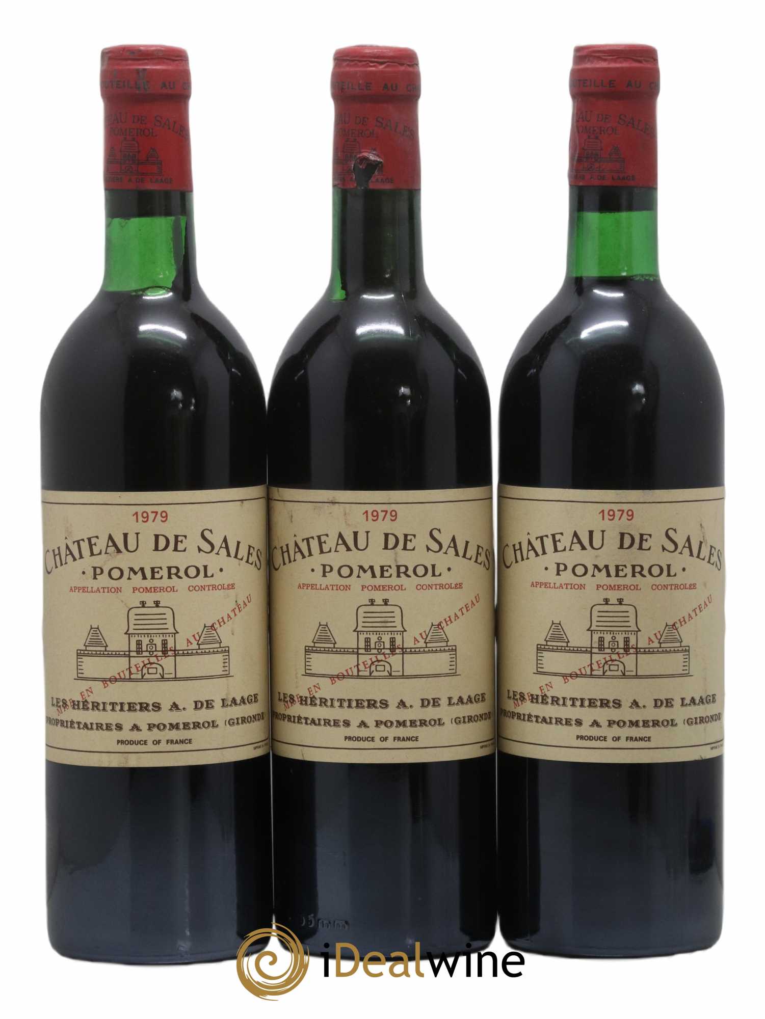 Château de Sales 1979 - Lot de 3 bouteilles - 0