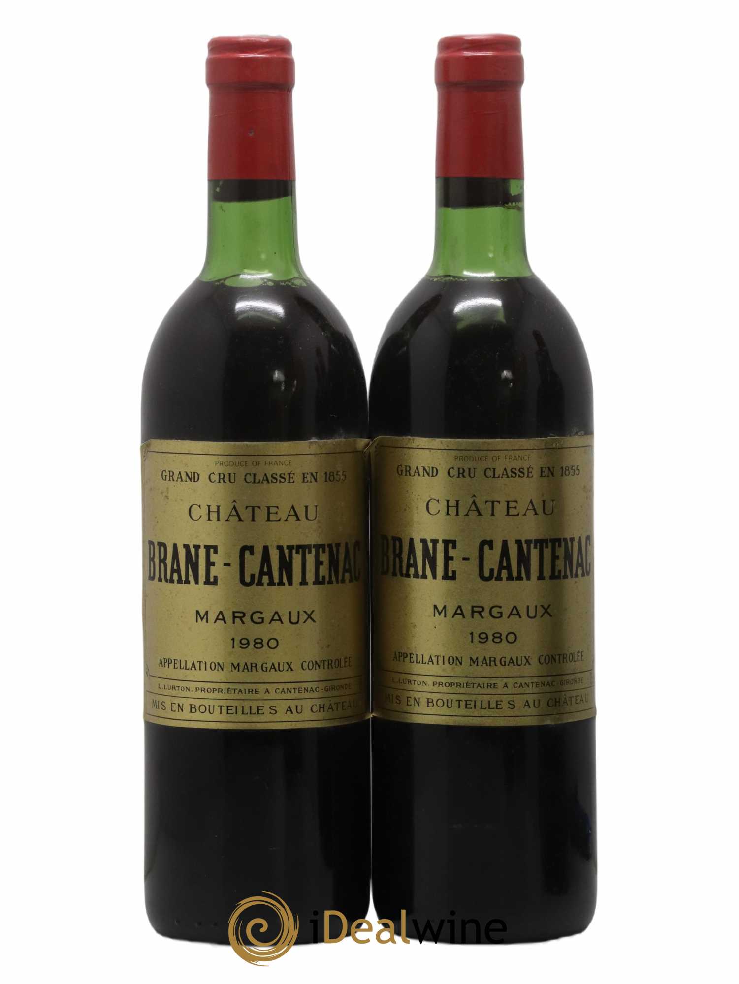 Château Brane Cantenac 2ème Grand Cru Classé 1980 - Lot de 2 bouteilles - 0