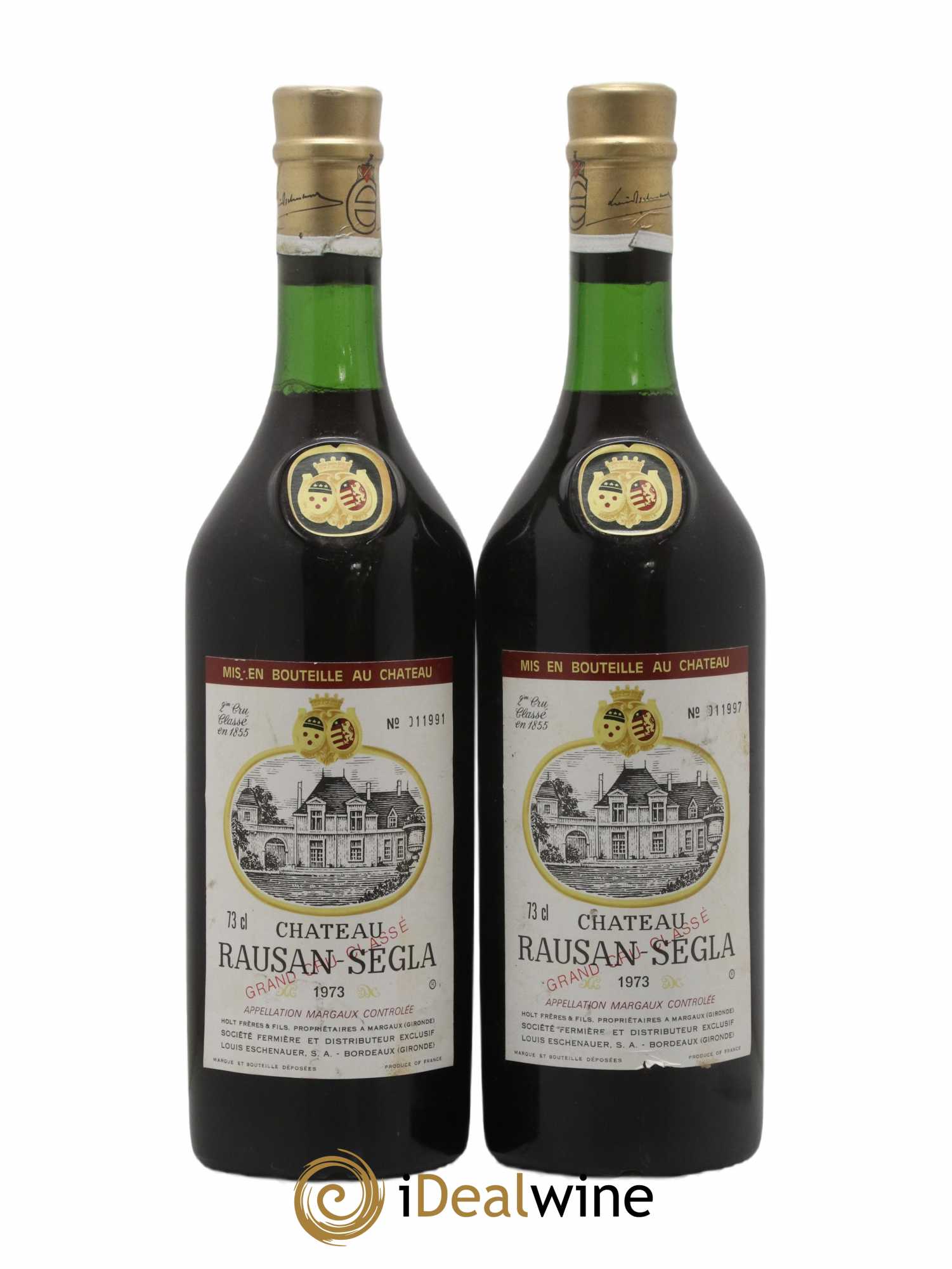 Château Rauzan Ségla Grand Cru Classé 1973 - Lot de 2 bouteilles - 0