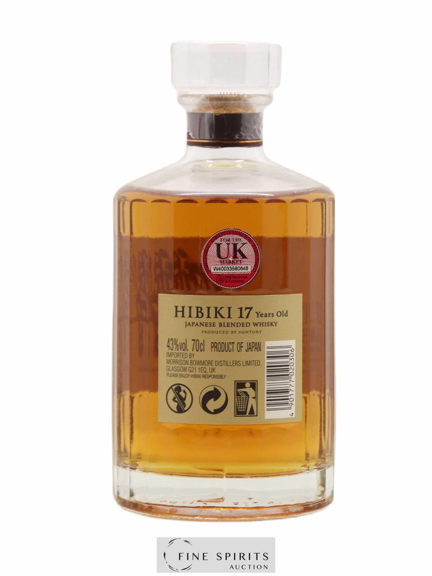 Hibiki 17 years Of. Suntory - Lotto di 1 bottiglia - 1