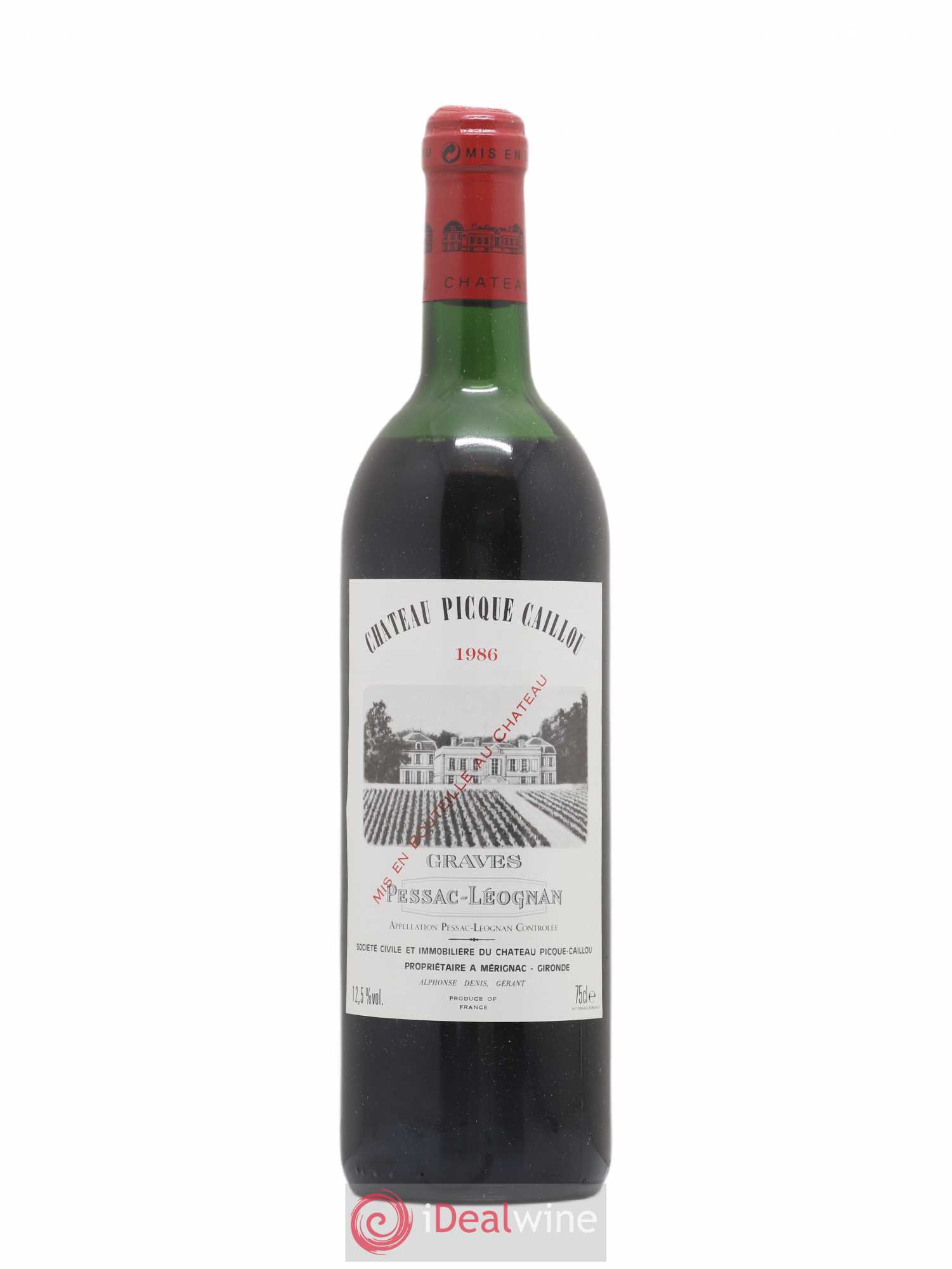 Château Picque Caillou 1986 - Lot de 1 bouteille - 0