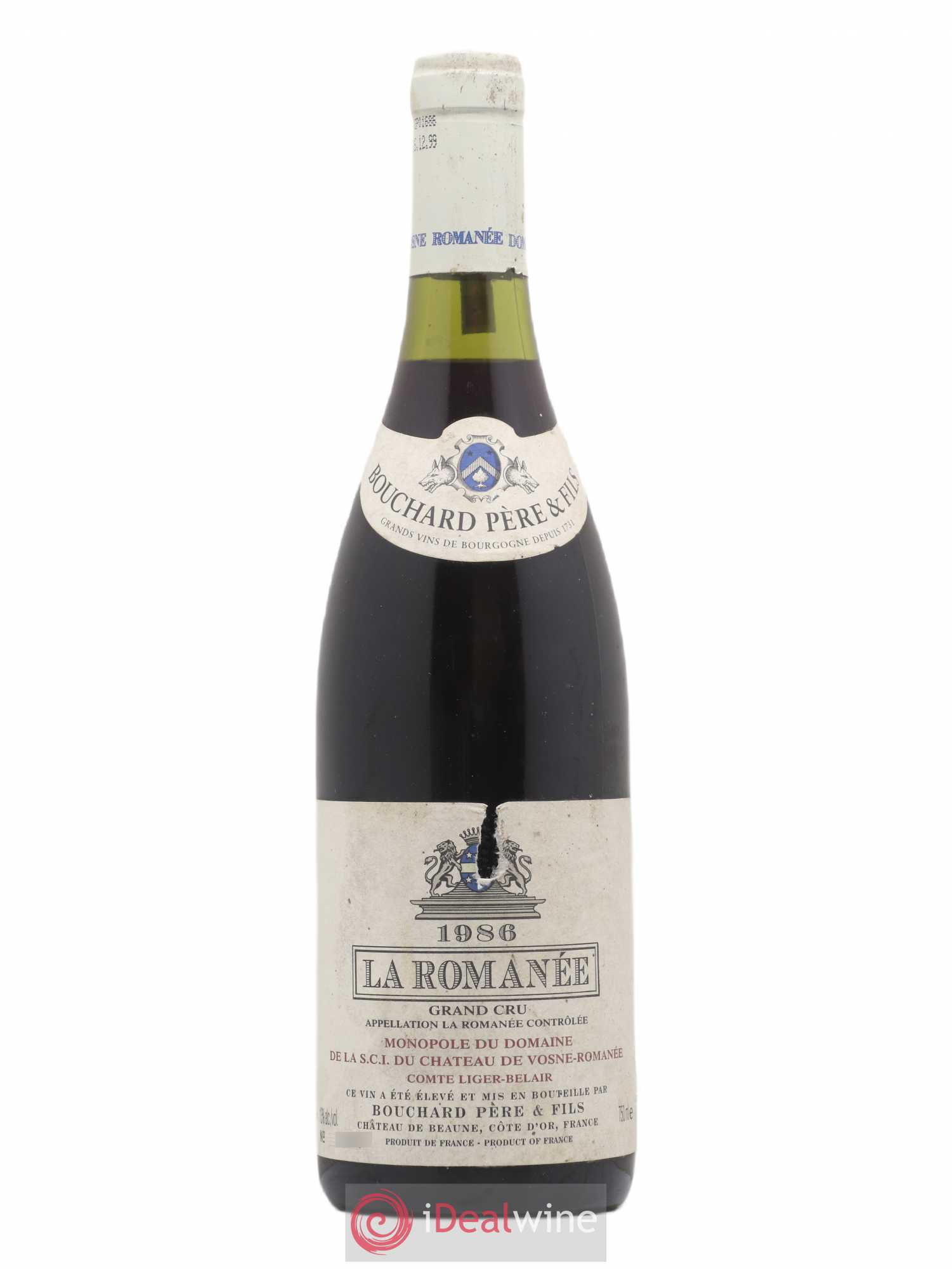 La Romanée Grand Cru Comte Liger-Belair (Domaine du) Bouchard Père et Fils 1986 - Lot de 1 bouteille - 0