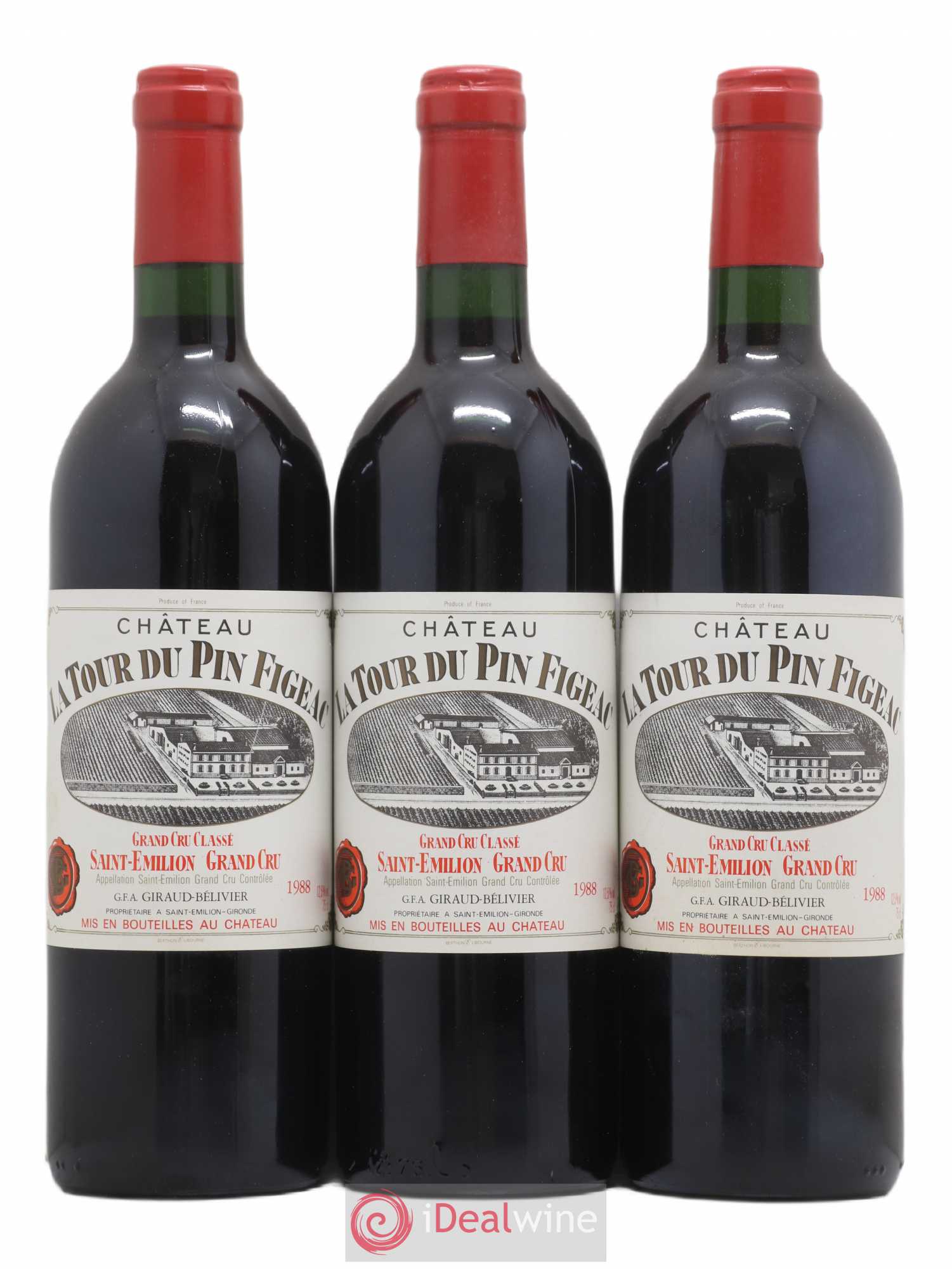 Château la Tour du Pin Figeac 1988 - Lot de 6 bouteilles - 1