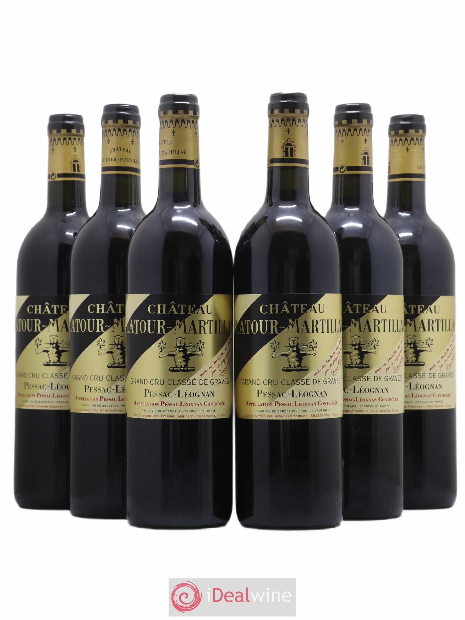 Château Latour-Martillac Cru Classé de Graves 1999 - Lot de 6 bouteilles - 0