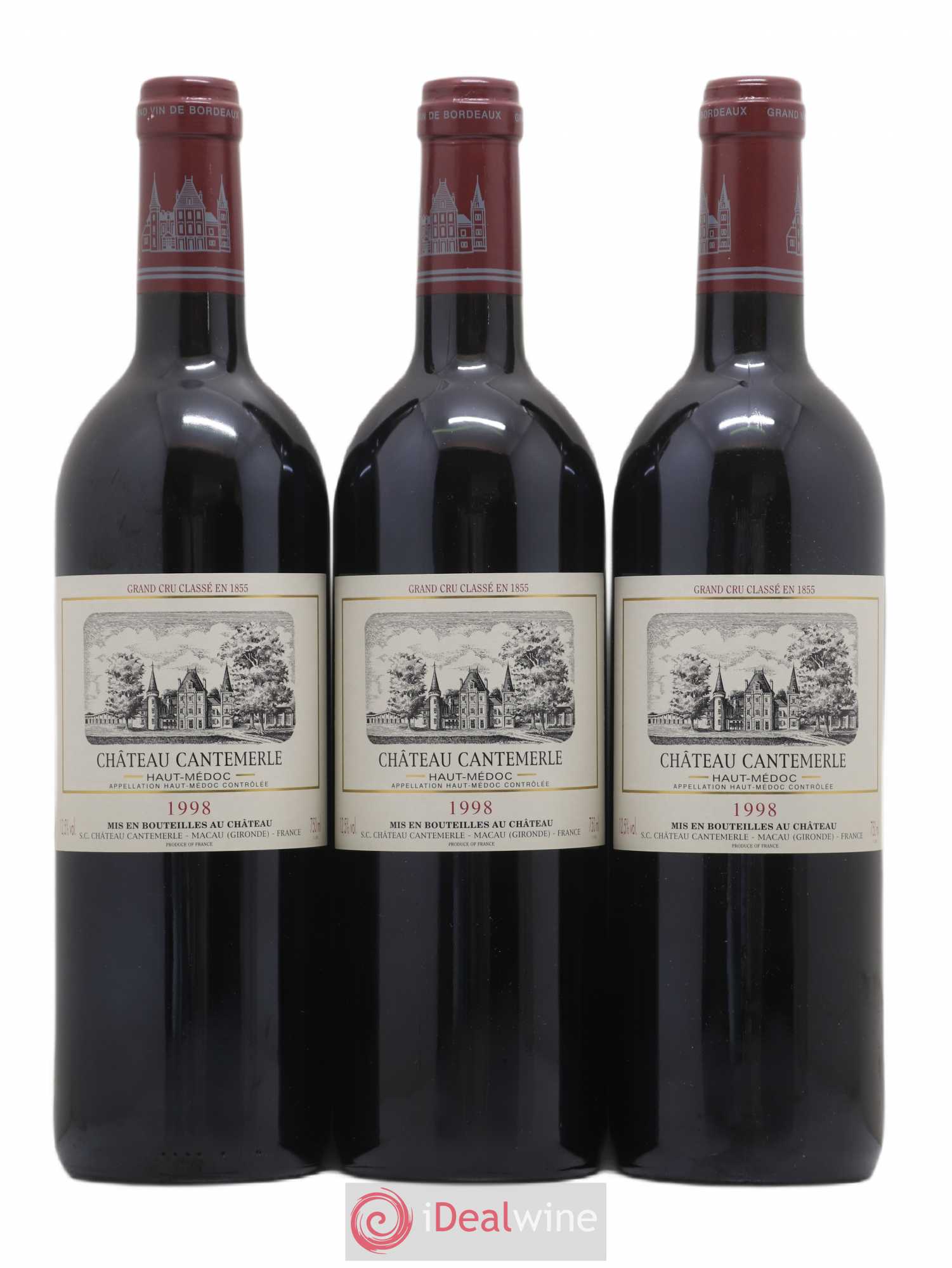 Château Cantemerle 5ème Grand Cru Classé 1998 - Lot de 6 bouteilles - 2