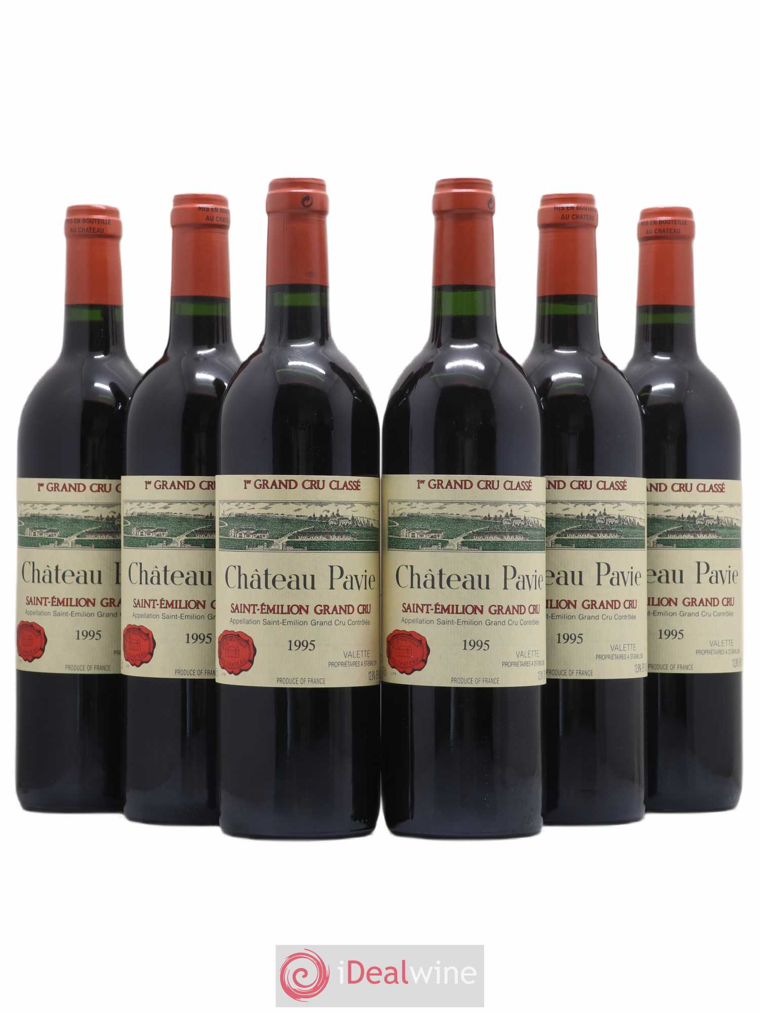 Château Pavie 1er Grand Cru Classé A 1995 - Lot de 6 bouteilles - 0