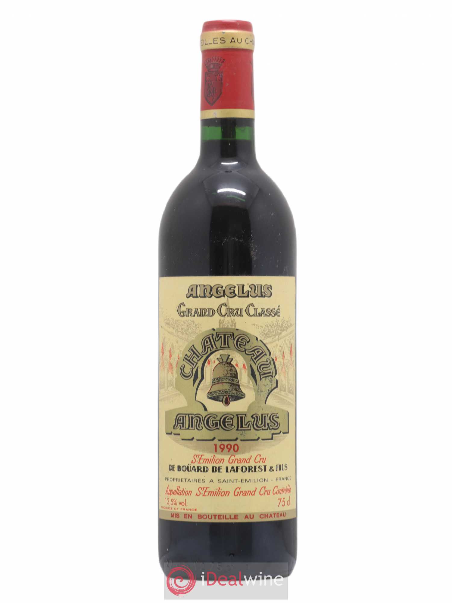 Château Angélus 1er Grand Cru Classé A 1990 - Lot de 1 bouteille - 0