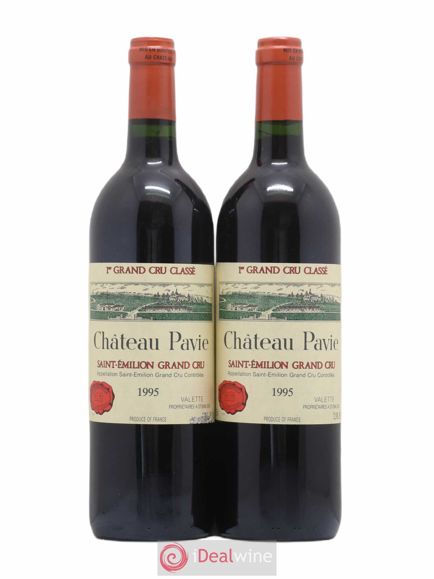 Château Pavie 1er Grand Cru Classé A 1995 - Lot de 2 bouteilles - 0