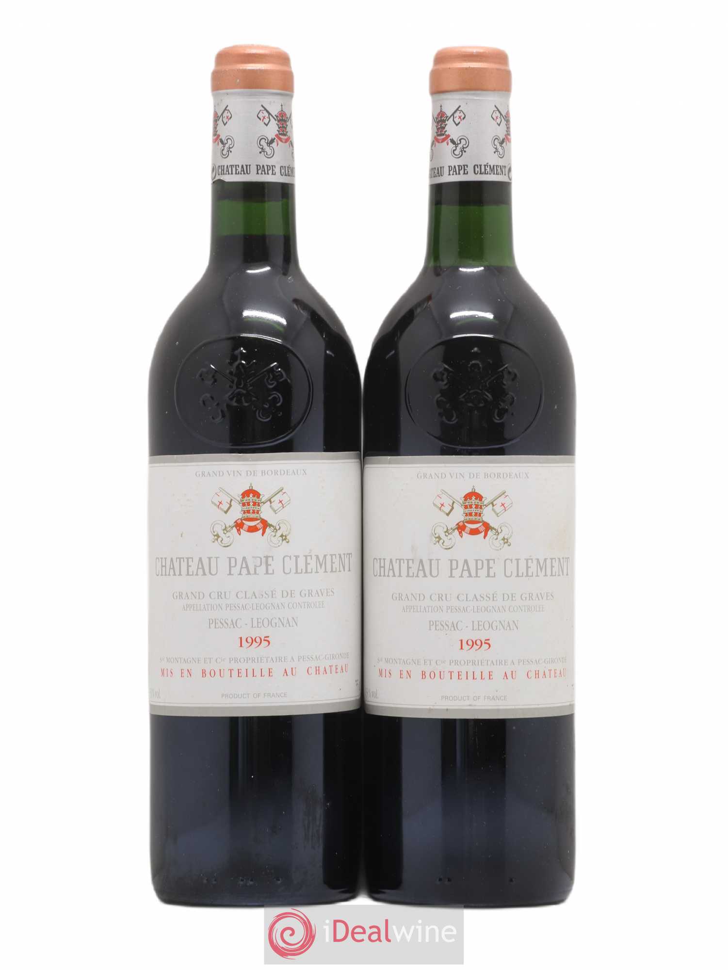 Château Pape Clément Cru Classé de Graves 1995 - Lot de 2 bouteilles - 0