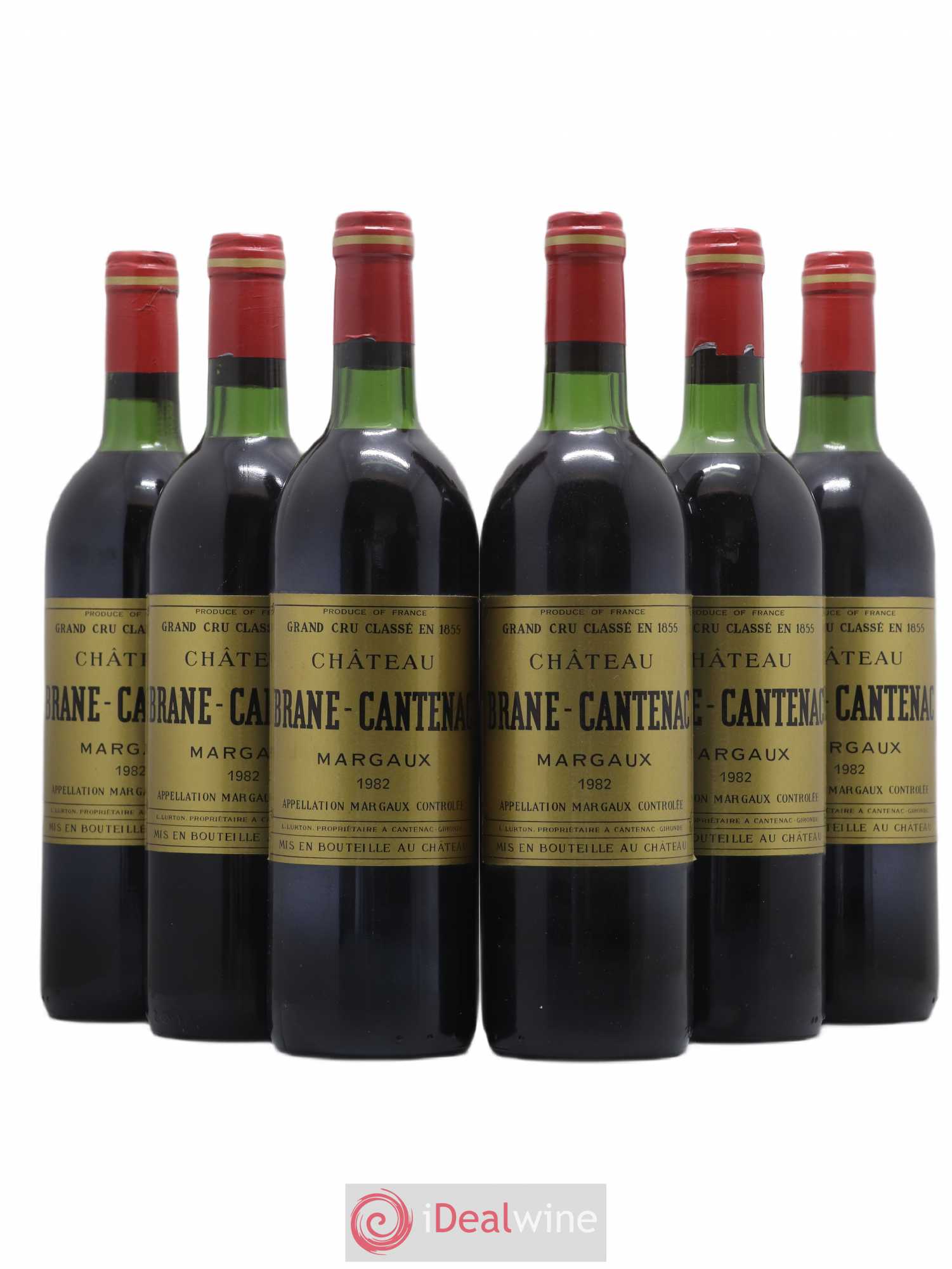 Château Brane Cantenac 2ème Grand Cru Classé 1982 - Lot de 6 bouteilles - 0