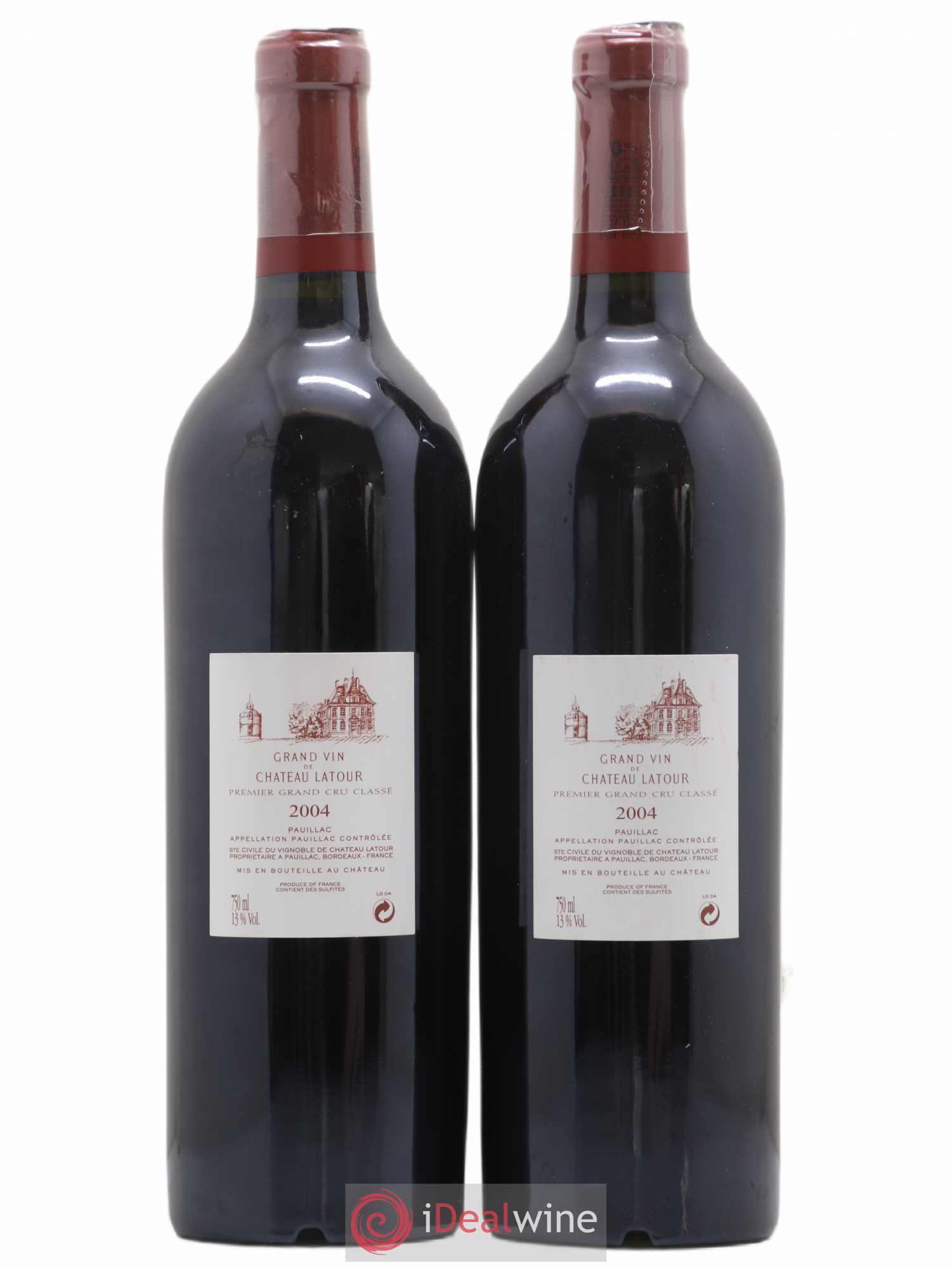 Château Latour 1er Grand Cru Classé 2004 - Lot de 2 bouteilles - 1
