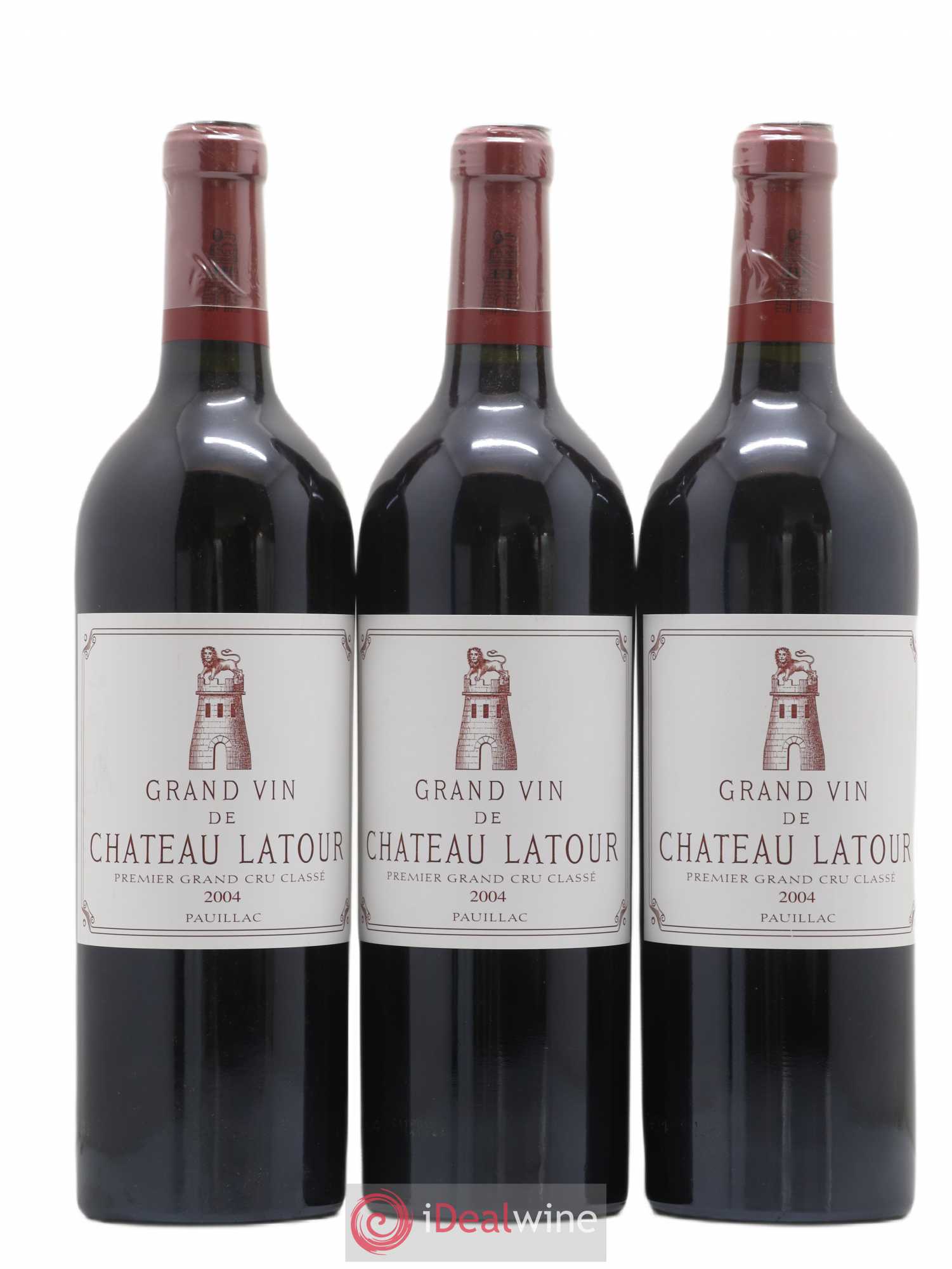 Château Latour 1er Grand Cru Classé 2004 - Lot de 3 bouteilles - 0