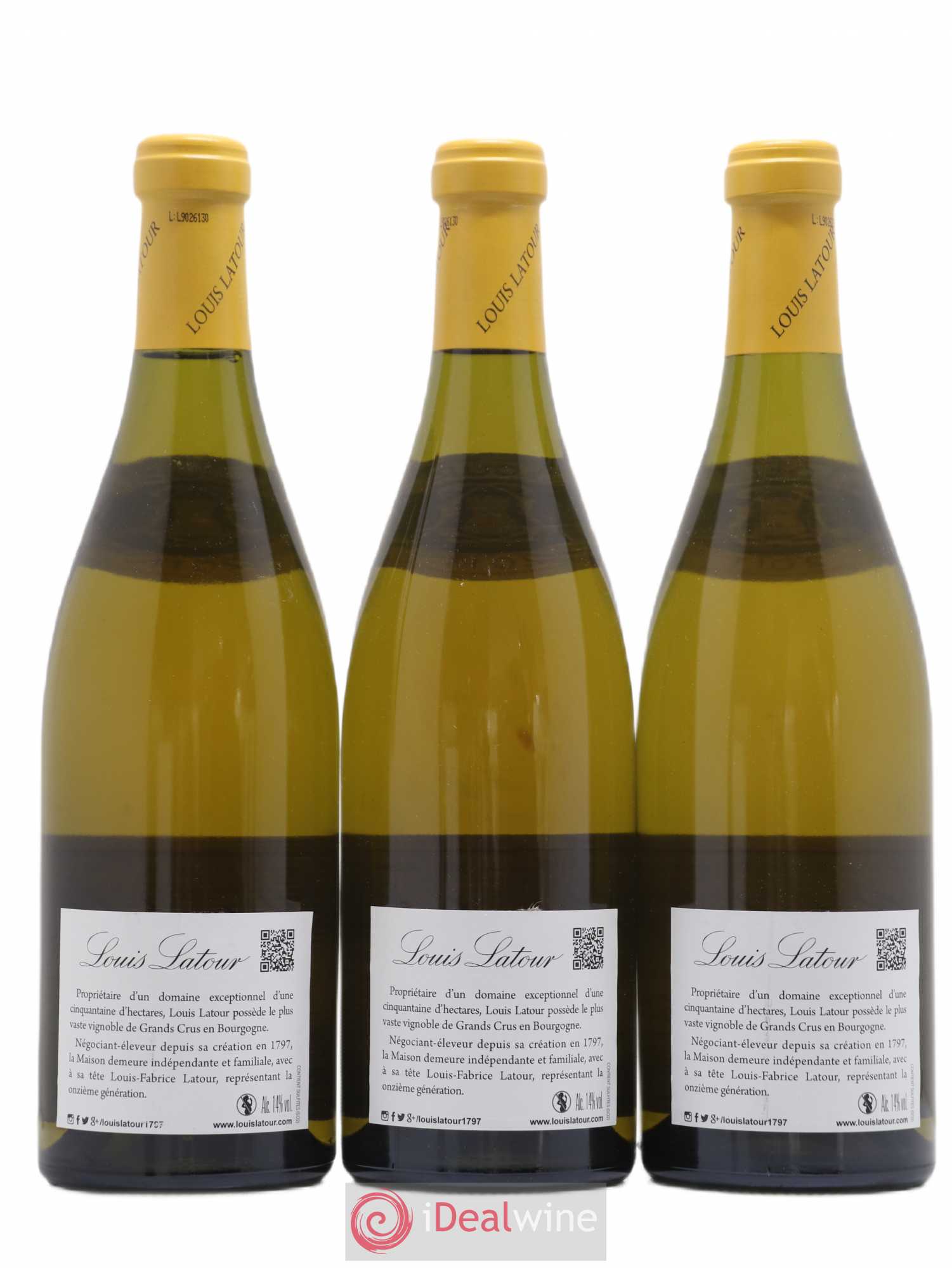 Criots-Bâtard-Montrachet Grand Cru Louis Latour 2011 - Lot de 3 bouteilles - 1