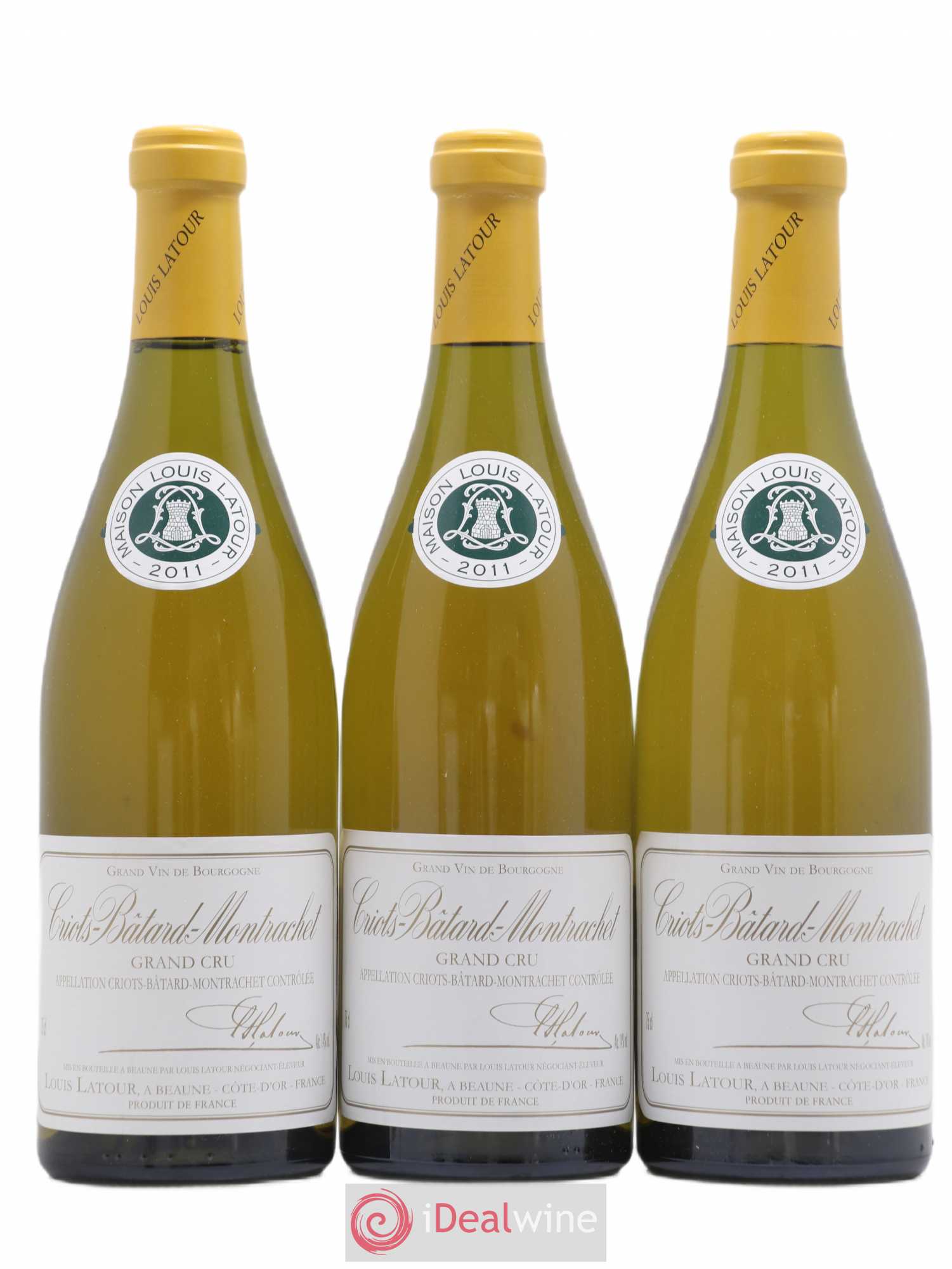 Criots-Bâtard-Montrachet Grand Cru Louis Latour 2011 - Lot de 3 bouteilles - 0