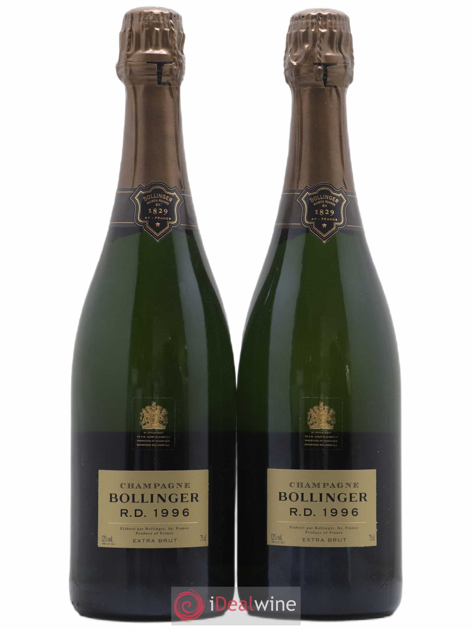 R.D. Extra-Brut Bollinger 1996 - Lot de 2 bouteilles - 0