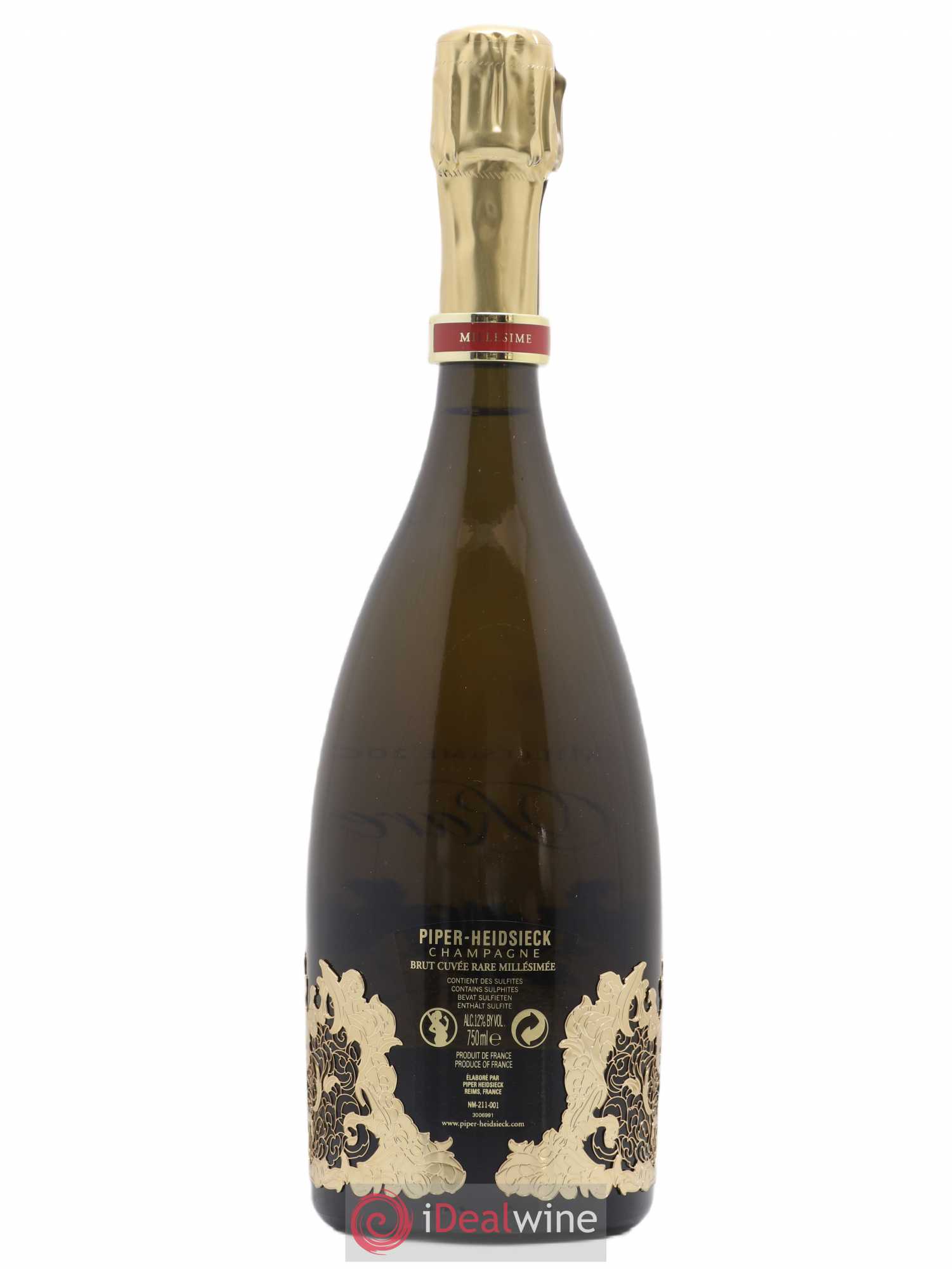 Rare Piper Heidsieck 2002 - Lot de 1 bouteille - 1