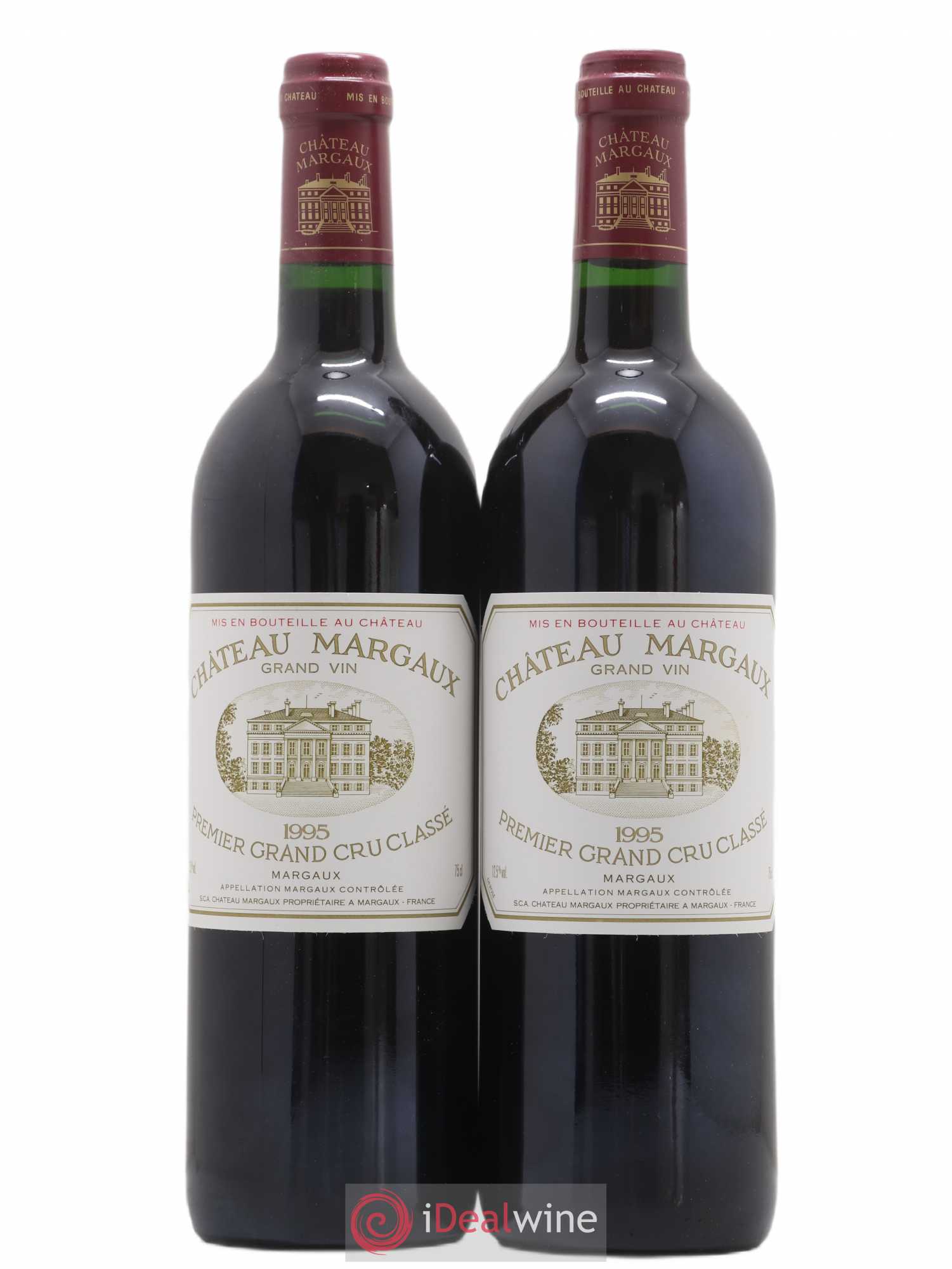 Château Margaux 1er Grand Cru Classé 1995 - Lot de 2 bouteilles - 0