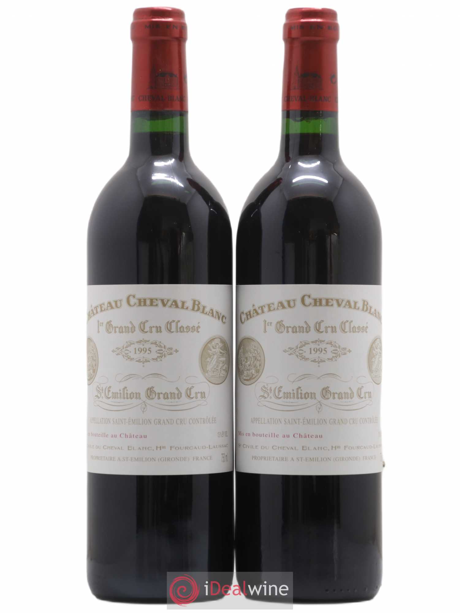 Château Cheval Blanc 1er Grand Cru Classé A 1995 - Lot de 2 bouteilles - 0