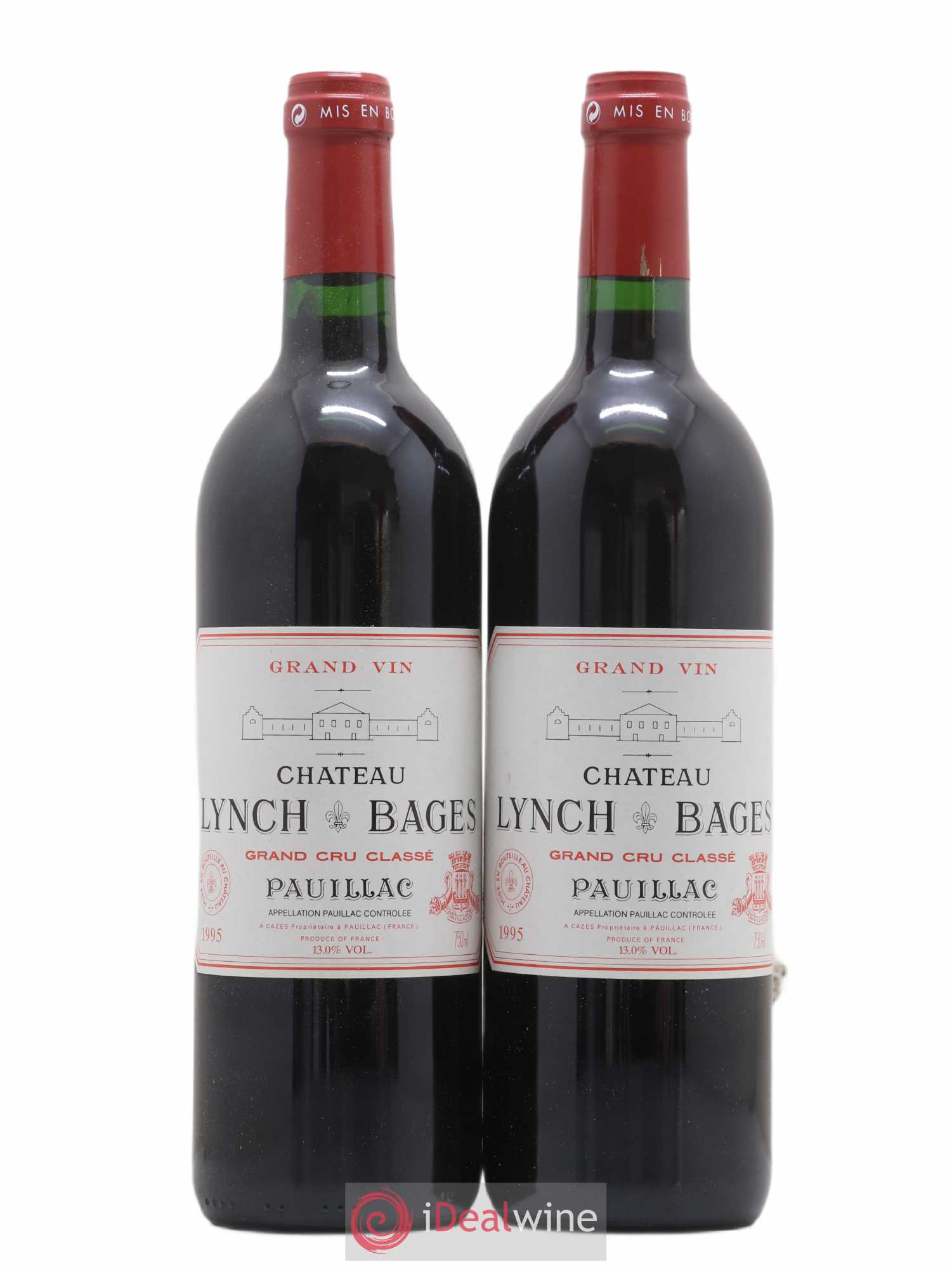 Château Lynch Bages 5ème Grand Cru Classé 1995 - Lot de 2 bouteilles - 0