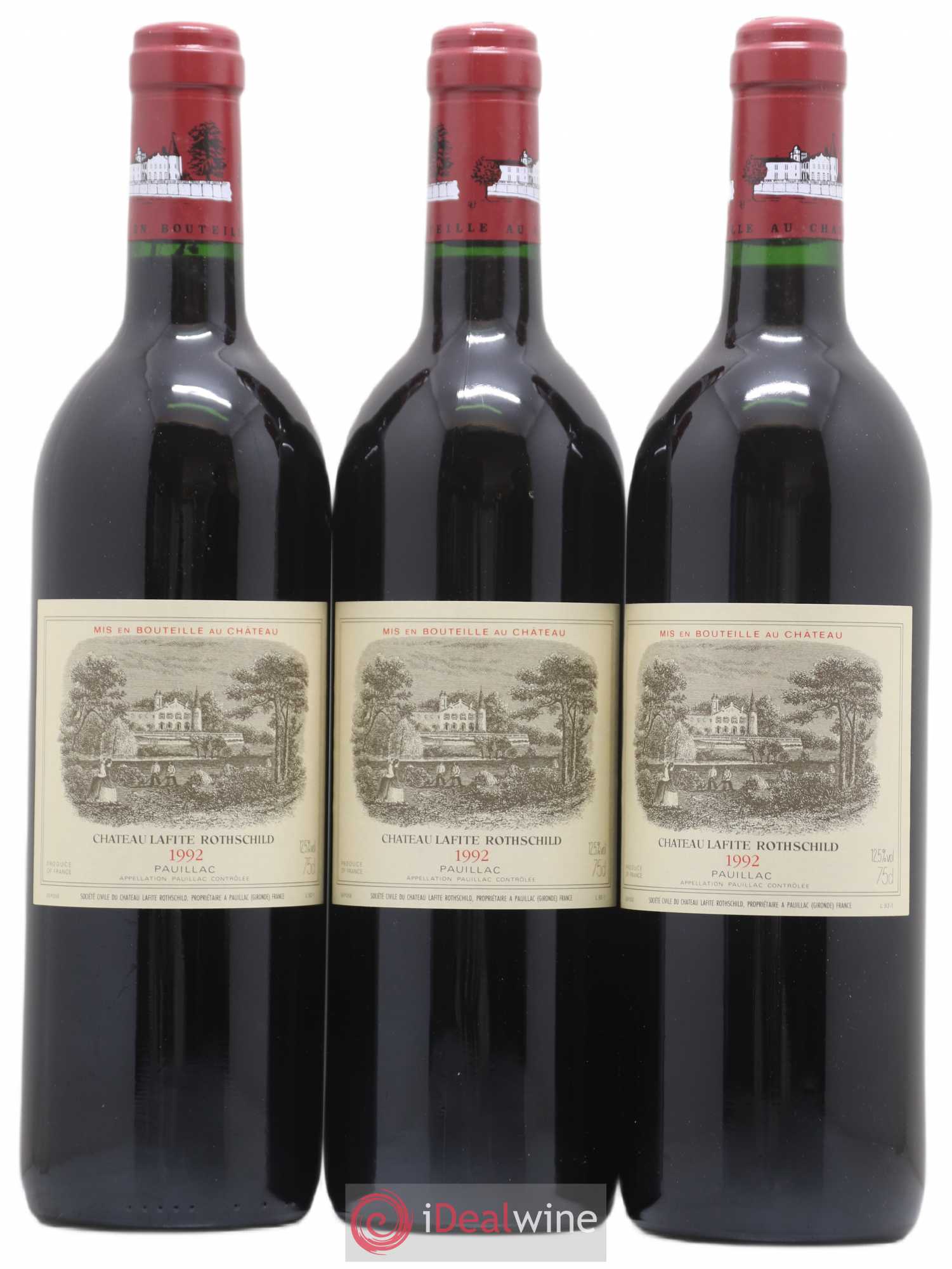 Château Lafite Rothschild 1er Grand Cru Classé 1992 - Lot de 12 bouteilles - 1