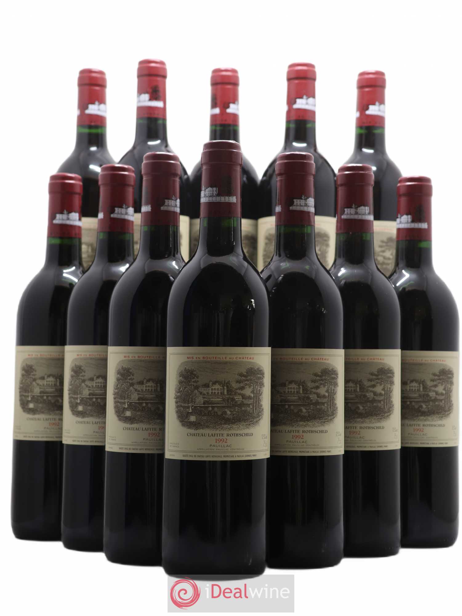 Château Lafite Rothschild 1er Grand Cru Classé 1992 - Lot de 12 bouteilles - 0
