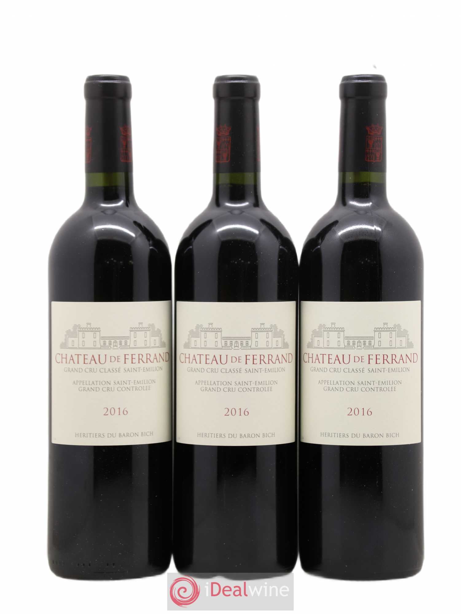 Château de Ferrand Grand Cru Classé (sans prix de réserve) 2016 - Lot de 12 bouteilles - 1