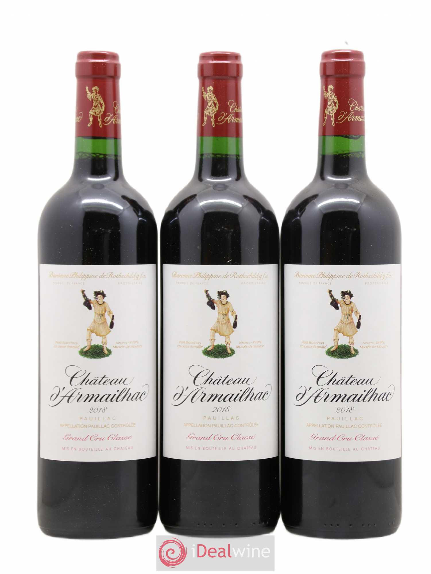 Château d' Armailhac - Mouton Baron(ne) Philippe 5ème Grand Cru Classé  (sans prix de réserve) 2018 - Lot de 6 bouteilles - 2
