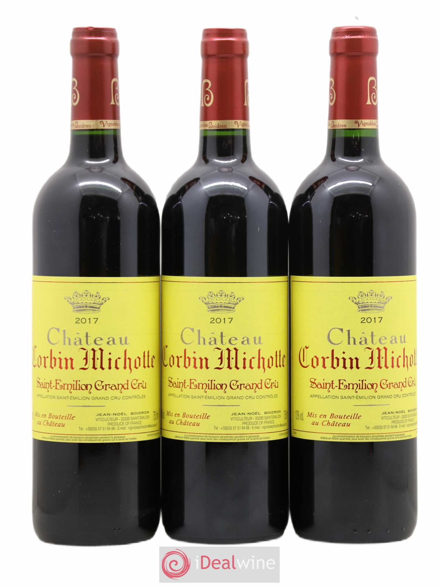 Château Corbin Michotte Grand Cru Classé (sans prix de réserve) 2017 - Lot de 12 bouteilles - 3