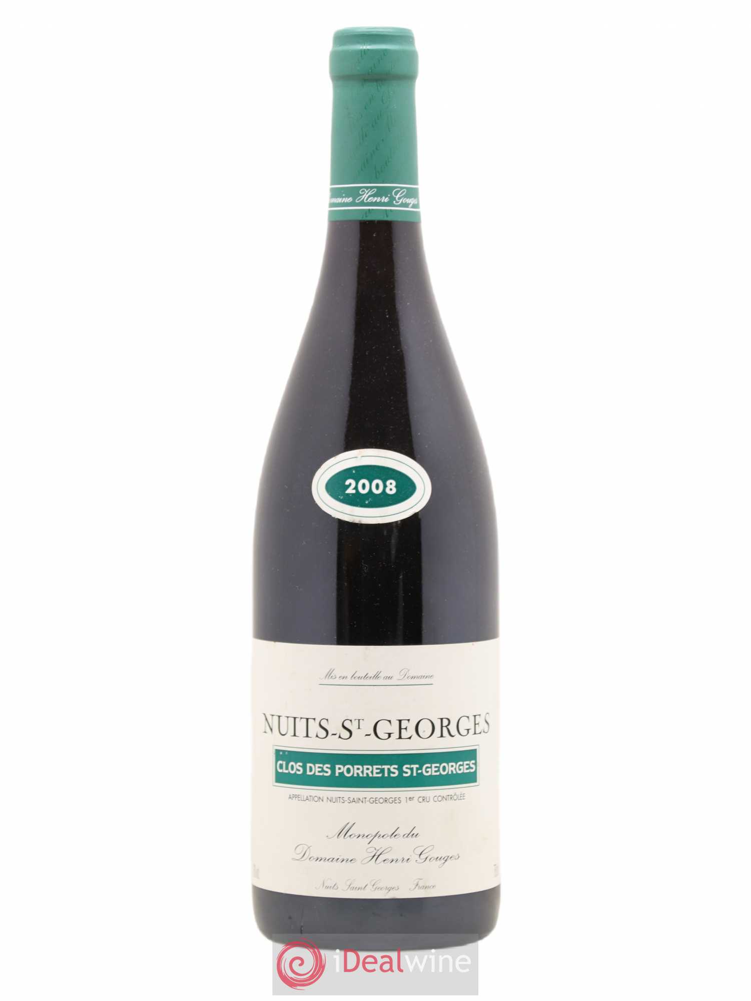Nuits-Saint-Georges 1er Cru Clos des Porrets St Georges Henri Gouges (sans prix de réserve) 2008 - Lot de 1 bouteille - 0