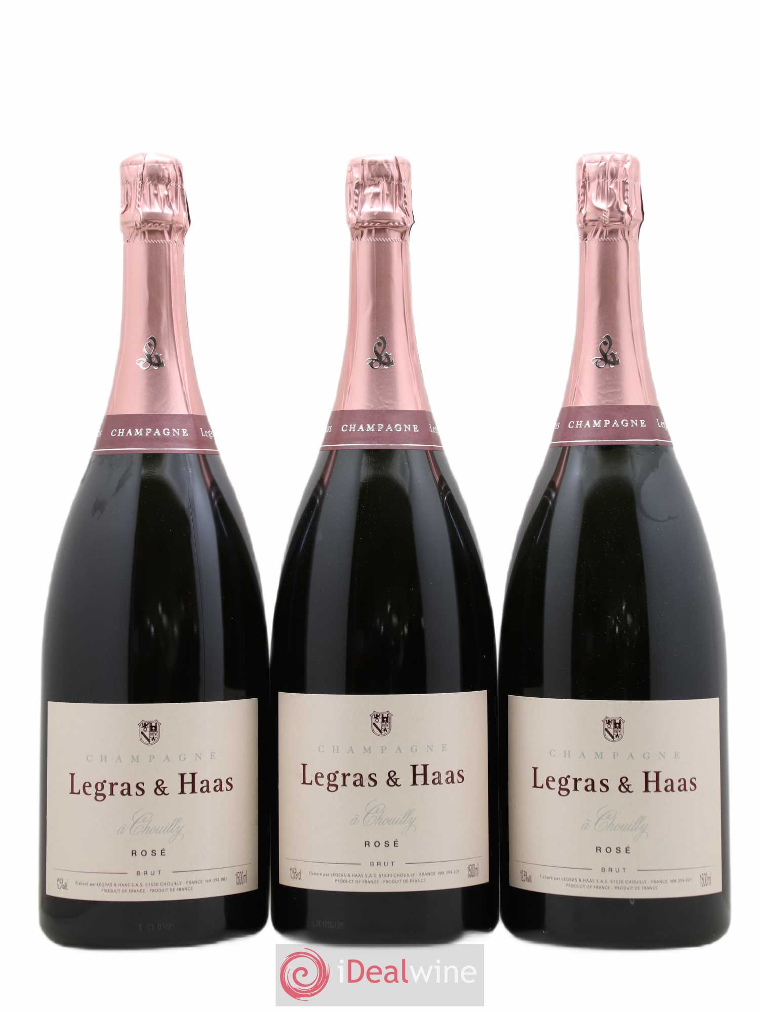 Champagne - Legras & Haas (sans prix de réserve) - Posten von 3 Magnum - 0