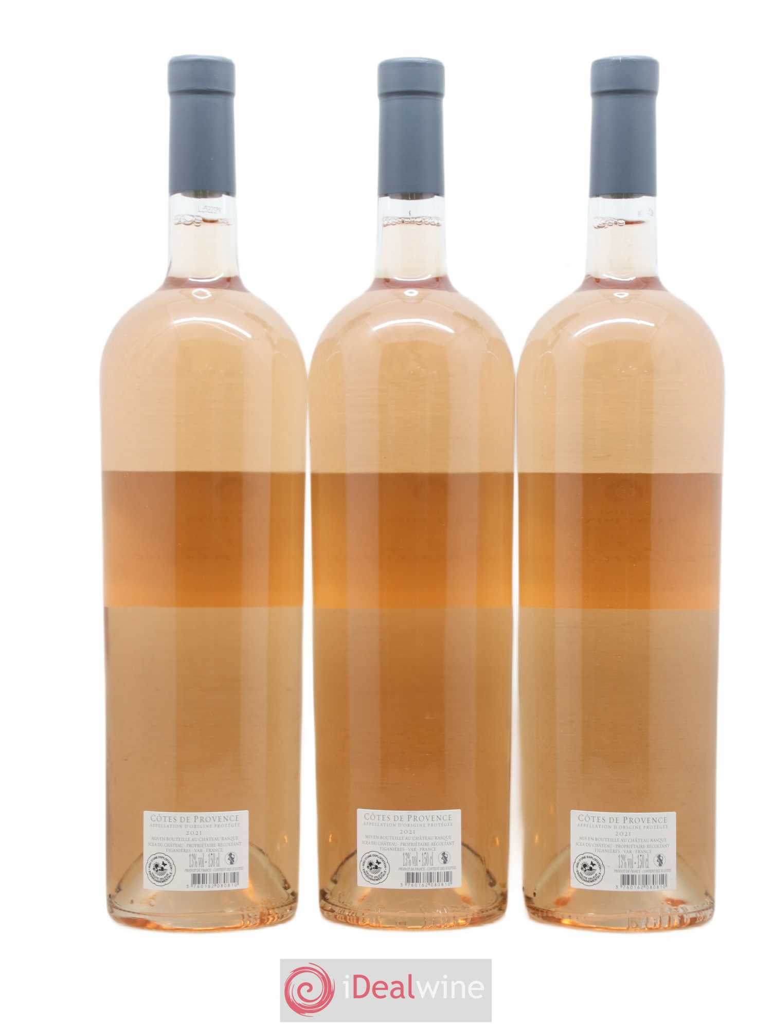 Côtes de Provence Château Rasque Selection Hermitage Saint Pons (sans prix de réserve) 2021 - Lot de 3 magnums - 1