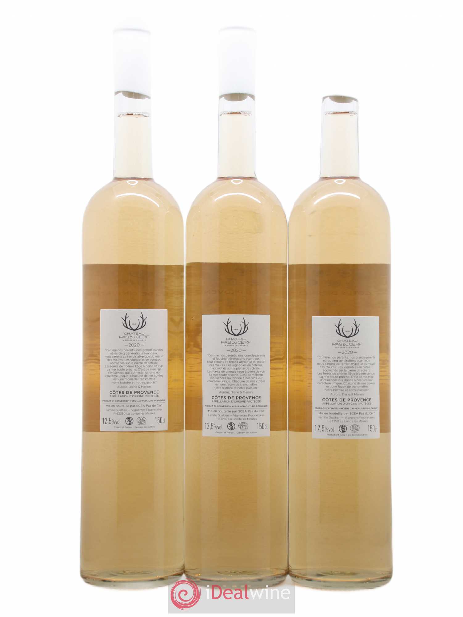 Côtes de Provence Chateau du Pas du cerf (sans prix de réserve) 2020 - Posten von 3 Magnum - 1