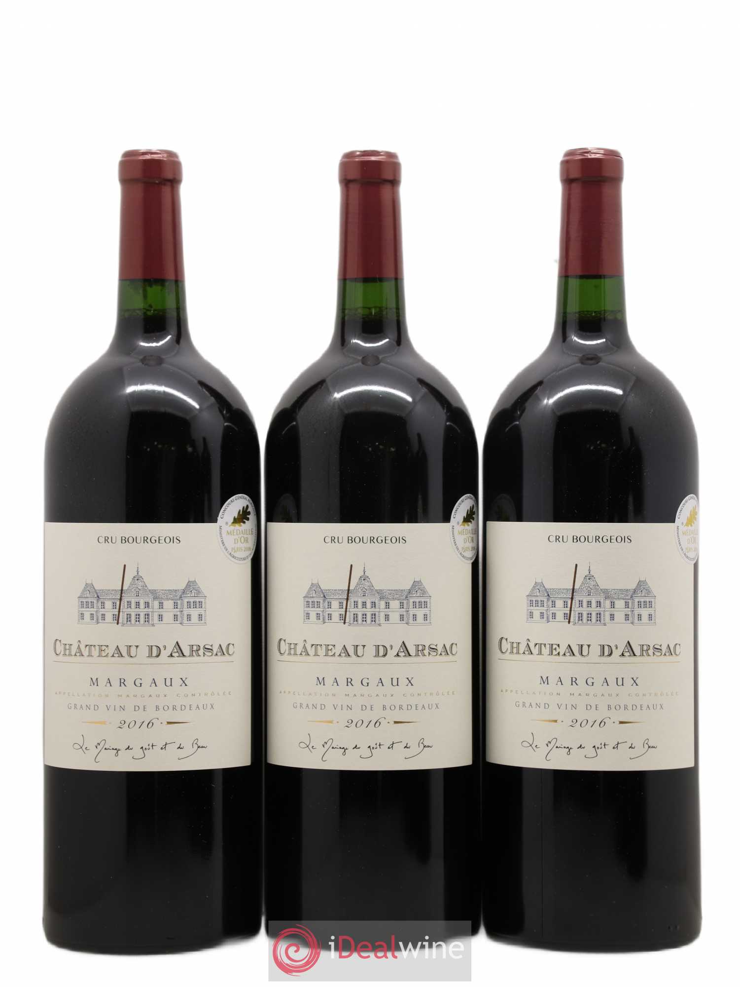 Château d' Arsac Cru Bourgeois (senza prezzo di riserva) 2016 - Lotto di 6 magnum - 1