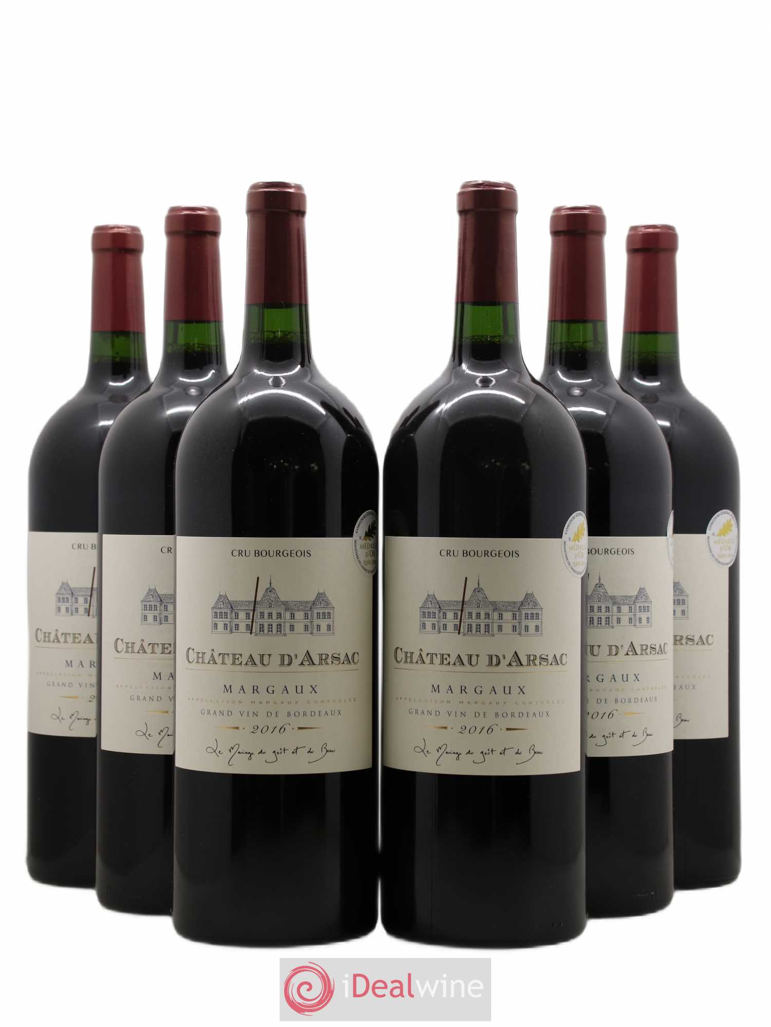 Château d' Arsac Cru Bourgeois (senza prezzo di riserva) 2016 - Lotto di 6 magnum - 0