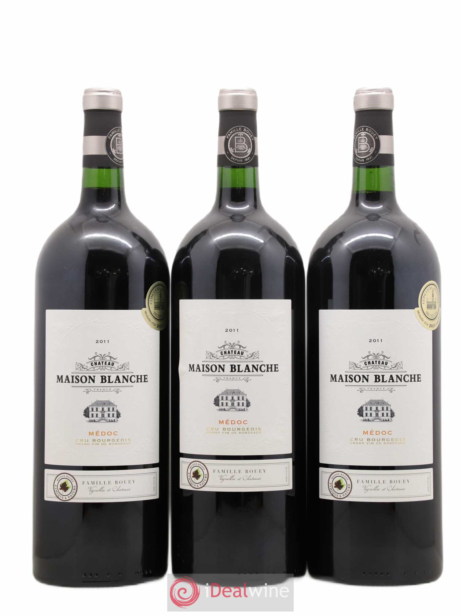 Médoc Château Maison Blanche (sans prix de réserve) 2011 - Lot de 6 magnums - 1