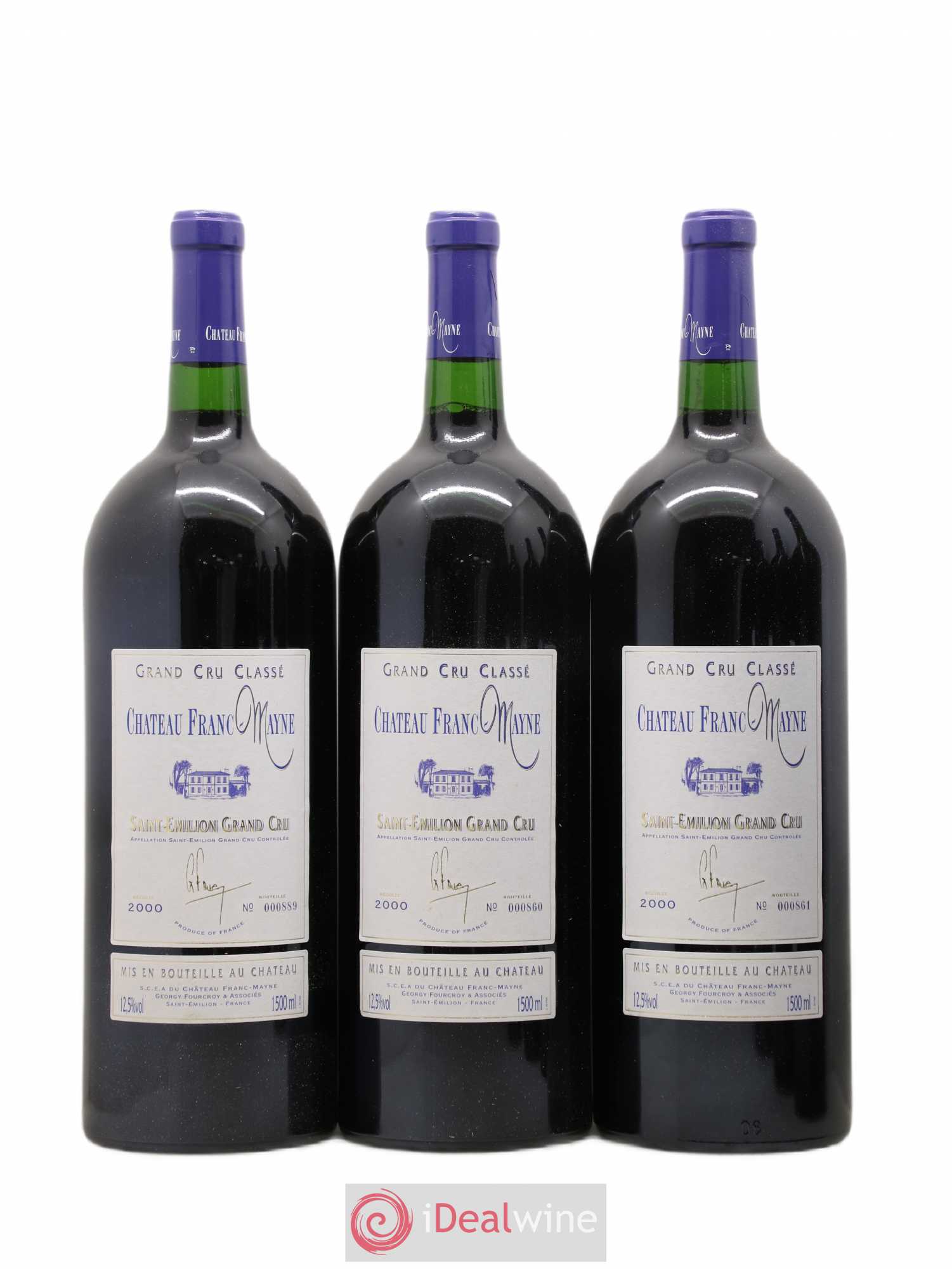 Château Franc Mayne Grand Cru Classé (sans prix de réserve) 2000 - Lot de 6 magnums - 2