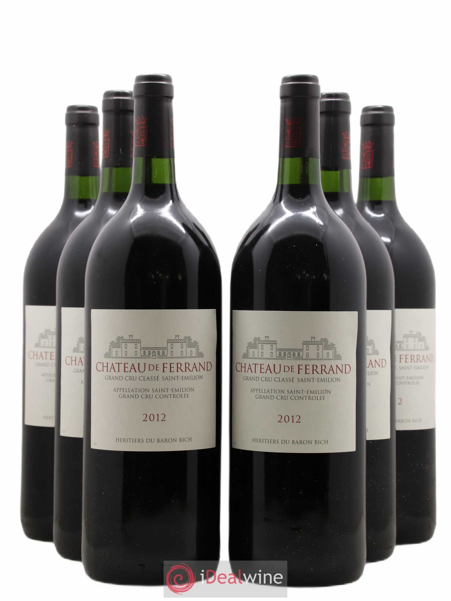Château de Ferrand Grand Cru Classé (sans prix de réserve) 2012 - Lot de 6 magnums - 0