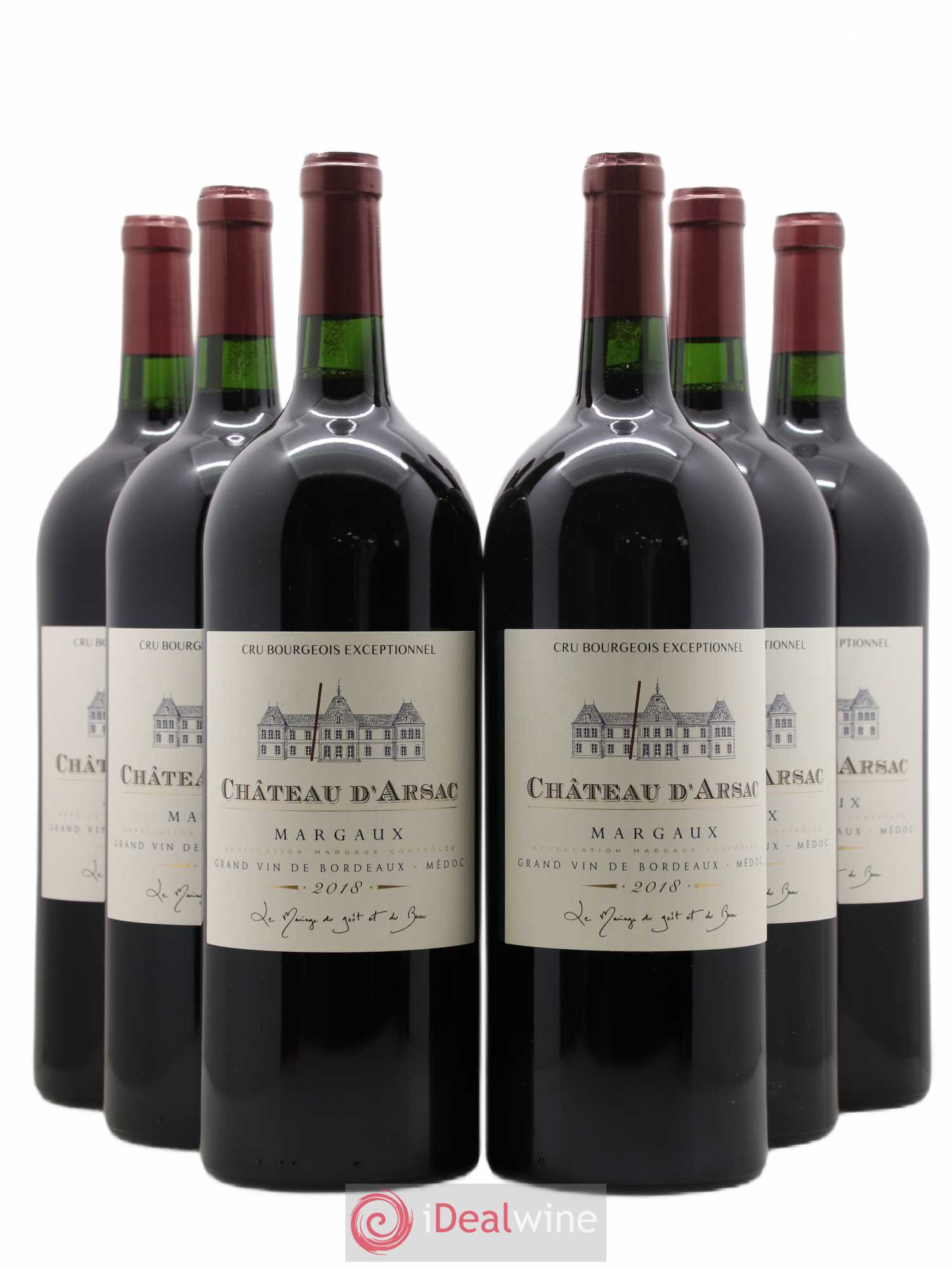 Château d' Arsac Cru Bourgeois (sans prix de réserve) 2018 - Lot de 6 magnums - 0