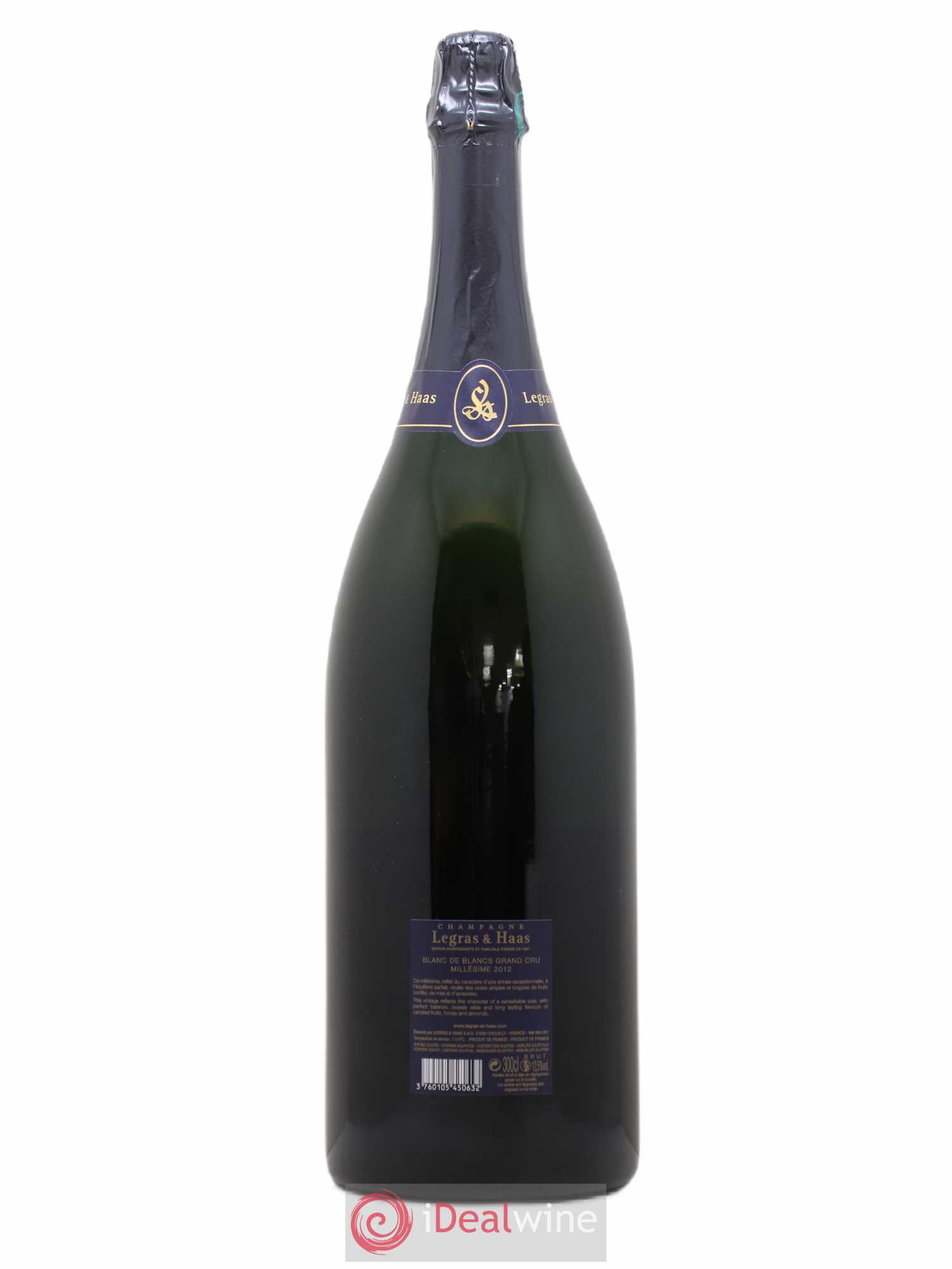 Champagne Legras & Haas (sans prix de réserve) 2012 - Posten von 1 Doppel-Magnum - 1