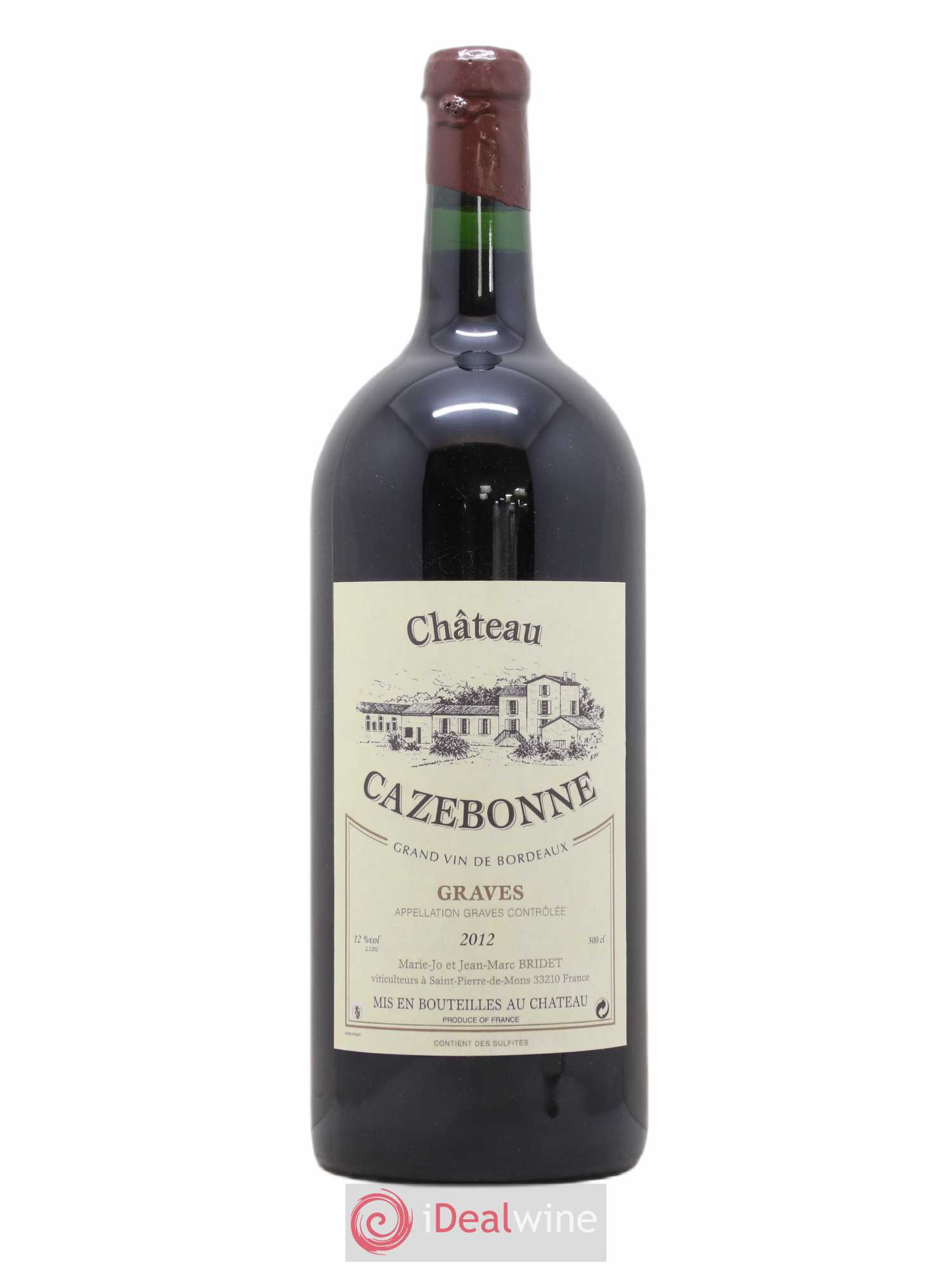 Graves Château Cazebone (sans prix de réserve) 2012 - Posten von 1 Doppel-Magnum - 0