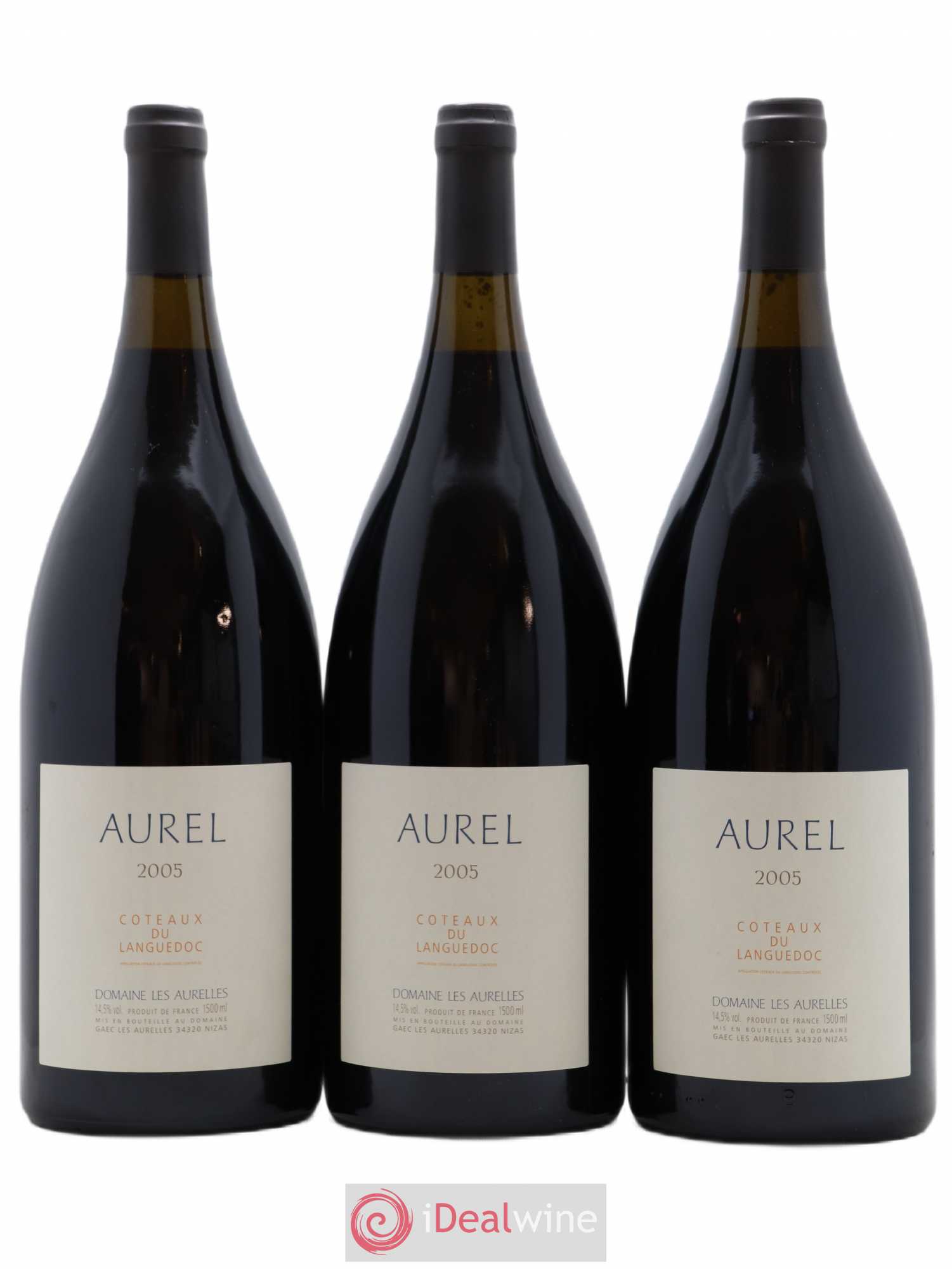 Coteaux du Languedoc Aurel Domaine les Aurelles 2005 - Lot de 3 magnums - 0