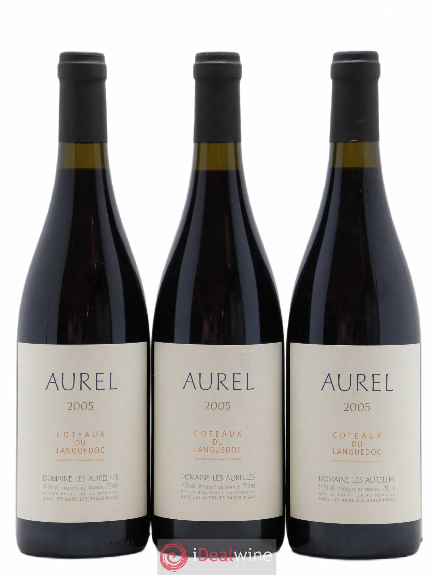 Coteaux du Languedoc Aurel Domaine les Aurelles 2005 - Lot de 3 bouteilles - 0