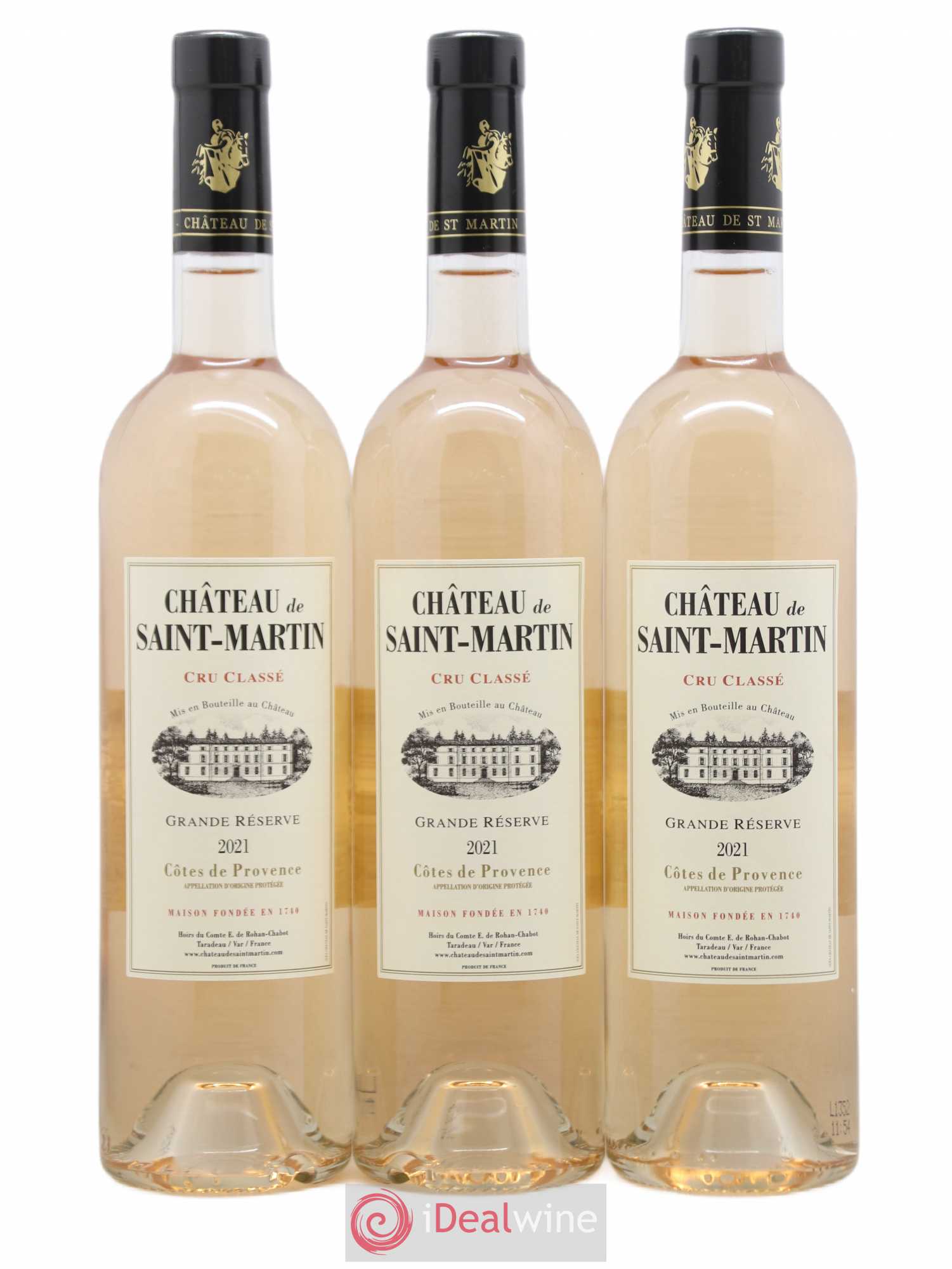 Côtes de Provence Château Saint Martin Grande Reserve (sans prix de réserve) 2021 - Lotto di 3 bottiglie - 0