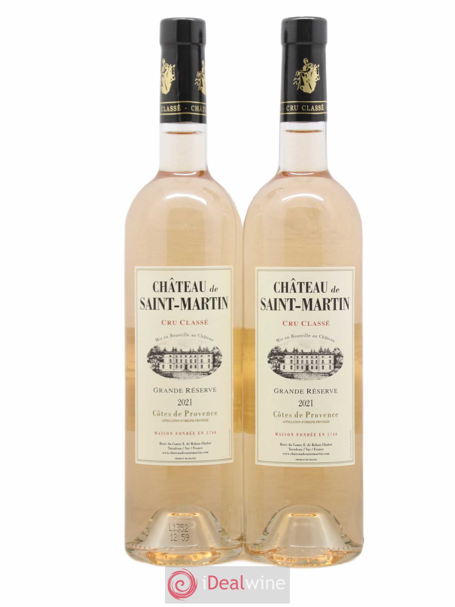 Côtes de Provence Château Saint Martin Grande Reserve (sans prix de réserve) 2021 - Posten von 2 Flaschen - 0